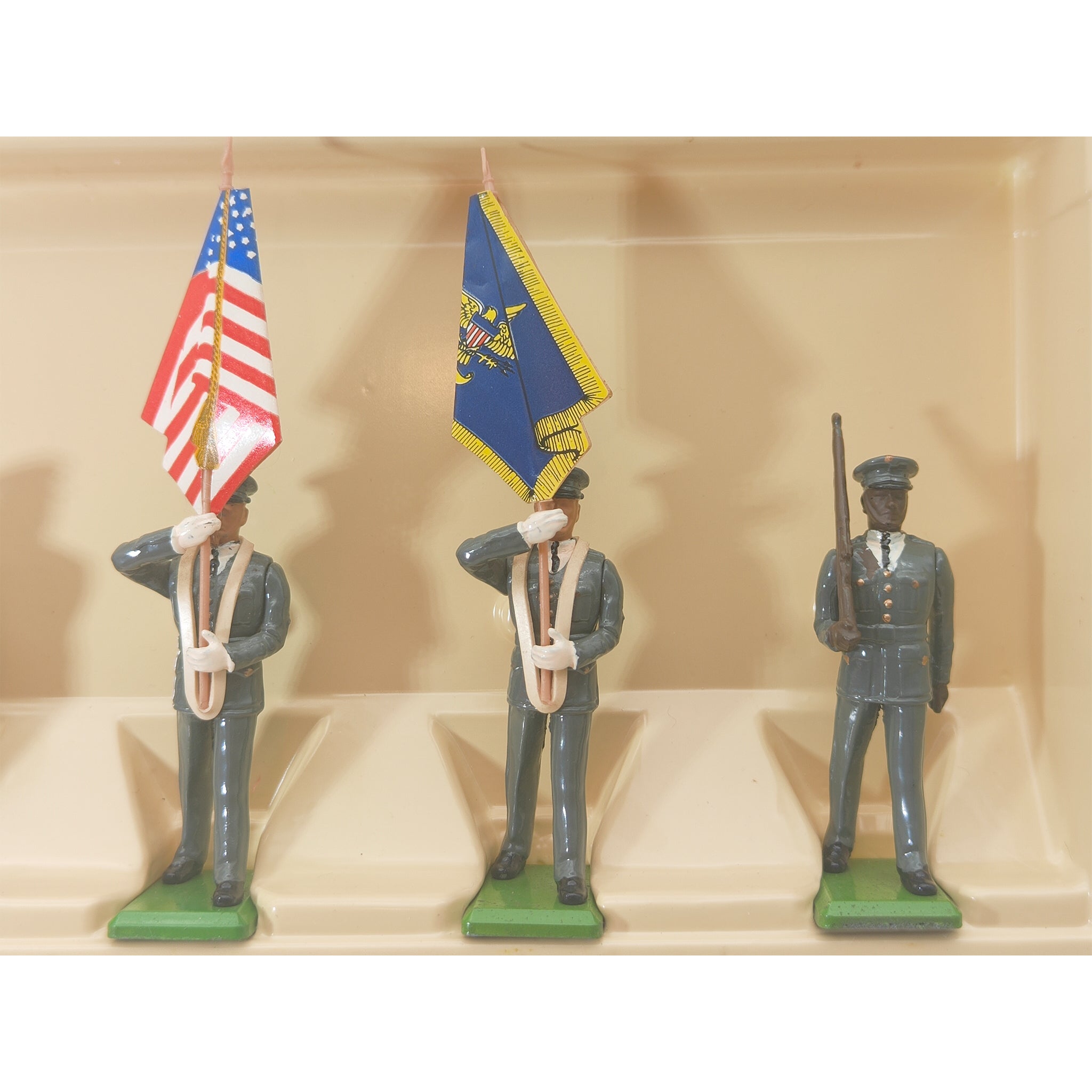 Britains Metal Models U.S. Army Colour Party 7306 1986 – Military, Britains, 5 cm, 1986, pre-owned collector piece, Uncanny Collectibles Dublin Ireland