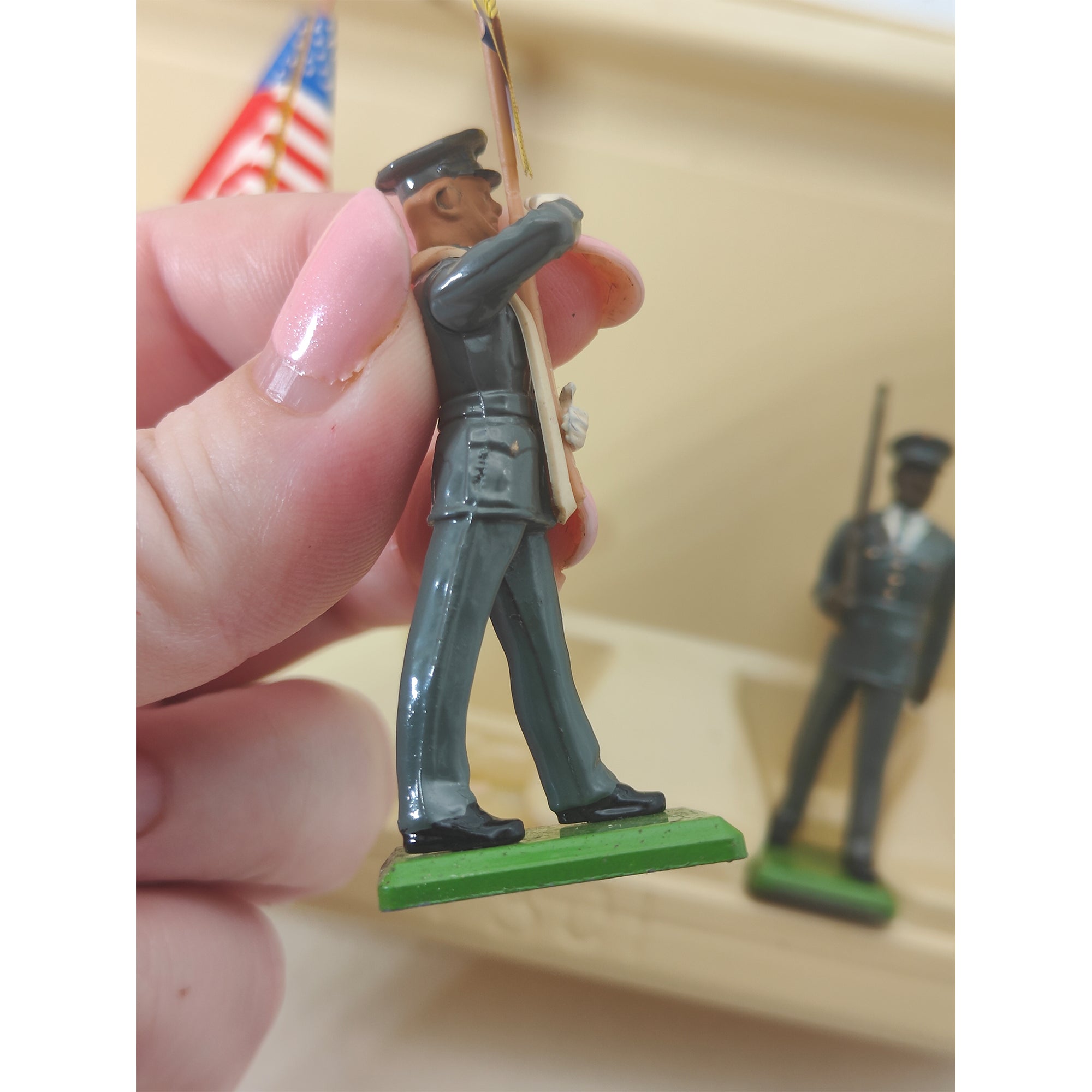 Britains Metal Models U.S. Army Colour Party 7306 1986