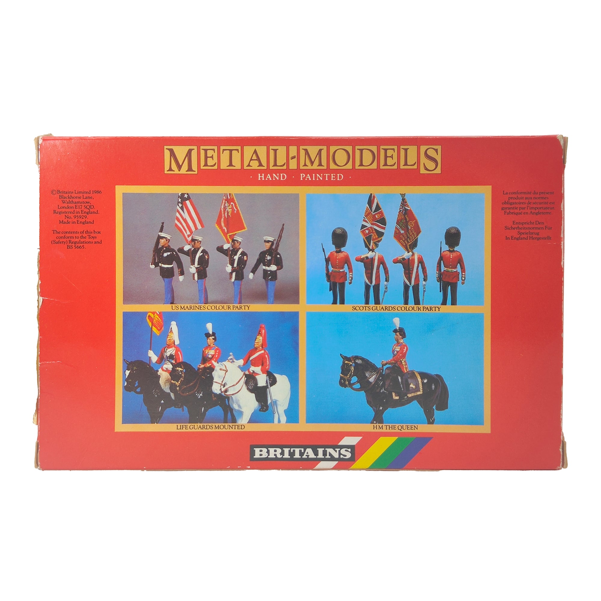Britains Metal Models U.S. Army Colour Party 7306 1986