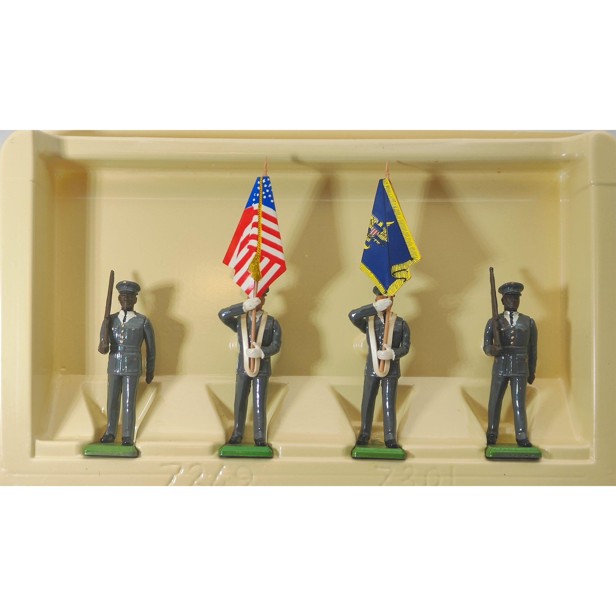 Britains Metal Models U.S. Army Colour Party 7306 1986 – Military, Britains, 5 cm, 1986, pre-owned collector piece, Uncanny Collectibles Dublin Ireland