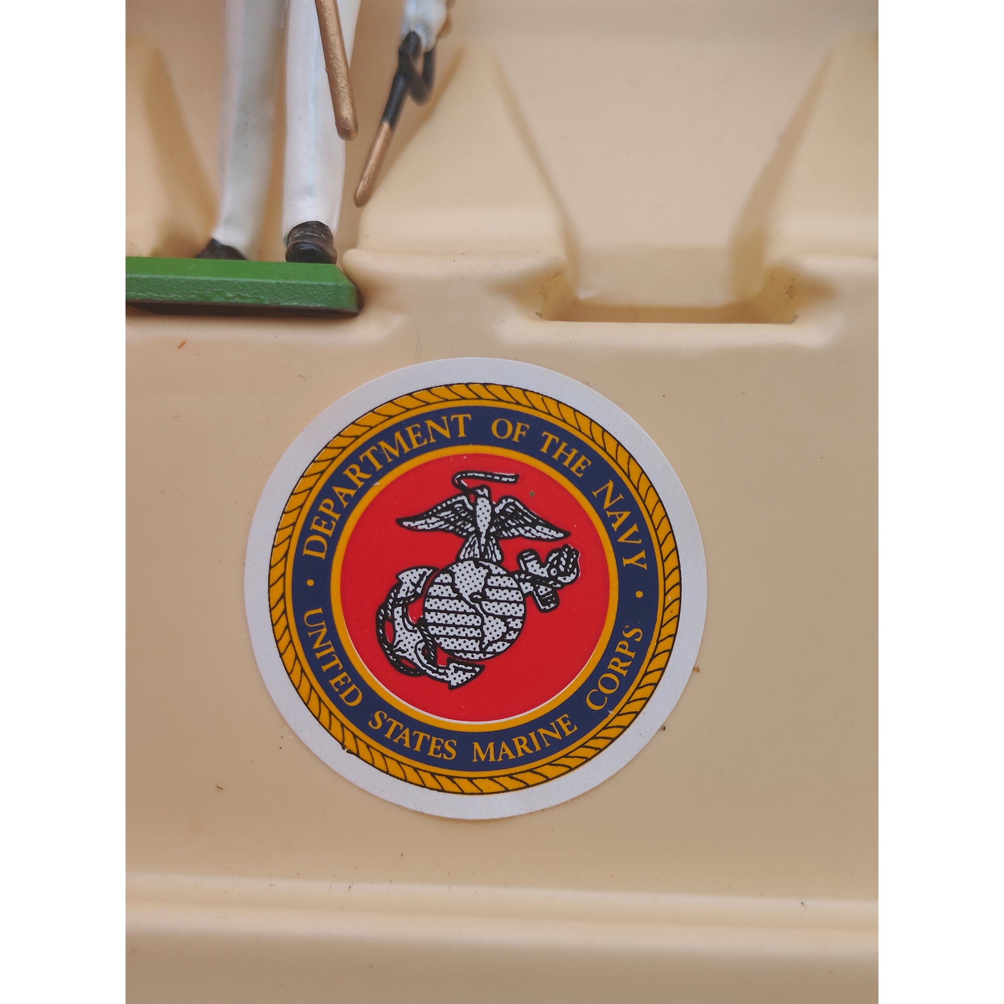 Britains Metal Models U.S. Marine Corps With Drum Major 7305 1986
