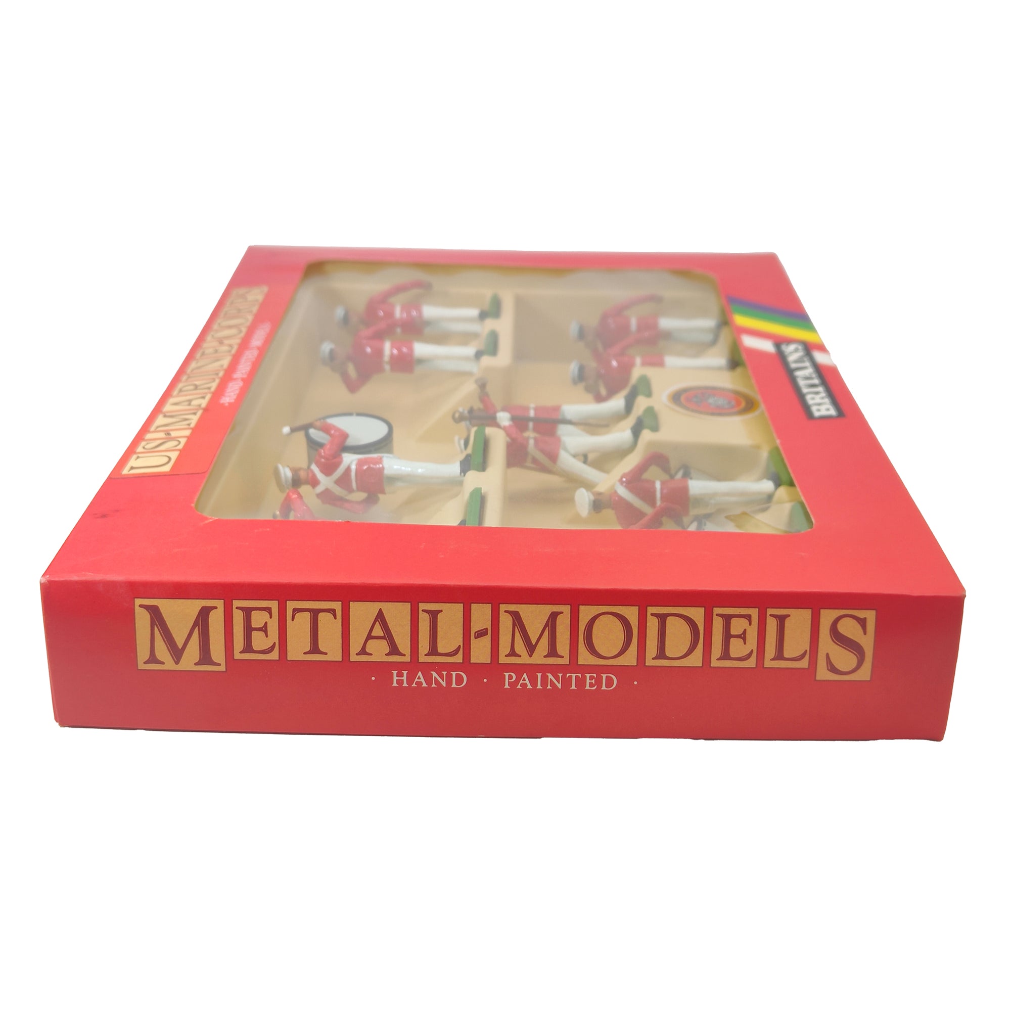 Britains Metal Models U.S. Marine Corps With Drum Major 7305 1986