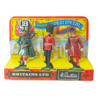 Britains New Metal Models Highland Bagpiper Foot Guard & Beefeater 1986 – Military, Britains, 5 cm, 1986, pre-owned collector piece, Uncanny Collectibles Dublin Ireland
