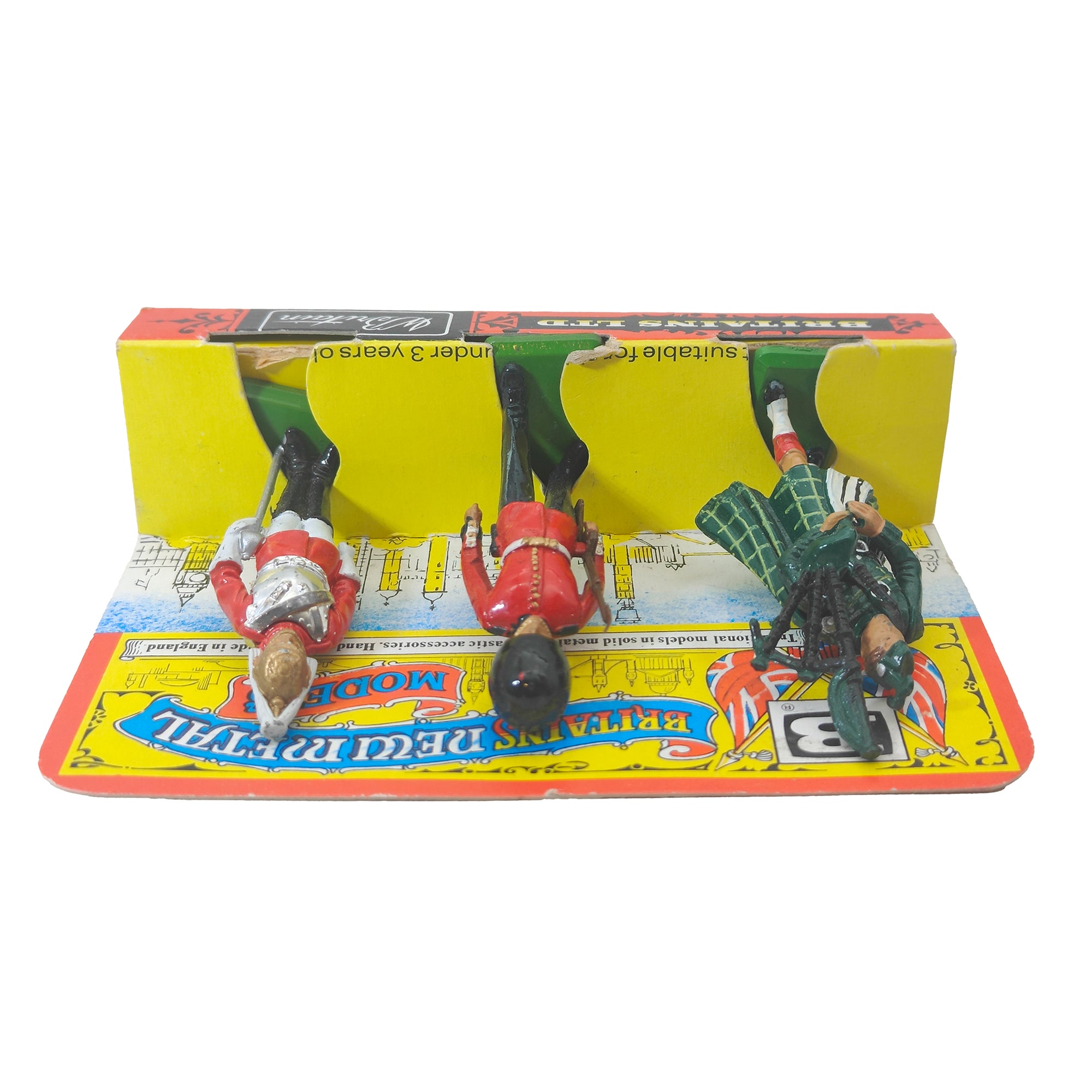 Britains New Metal Models Highland Bagpiper Foot Guard & Life Guard 1986