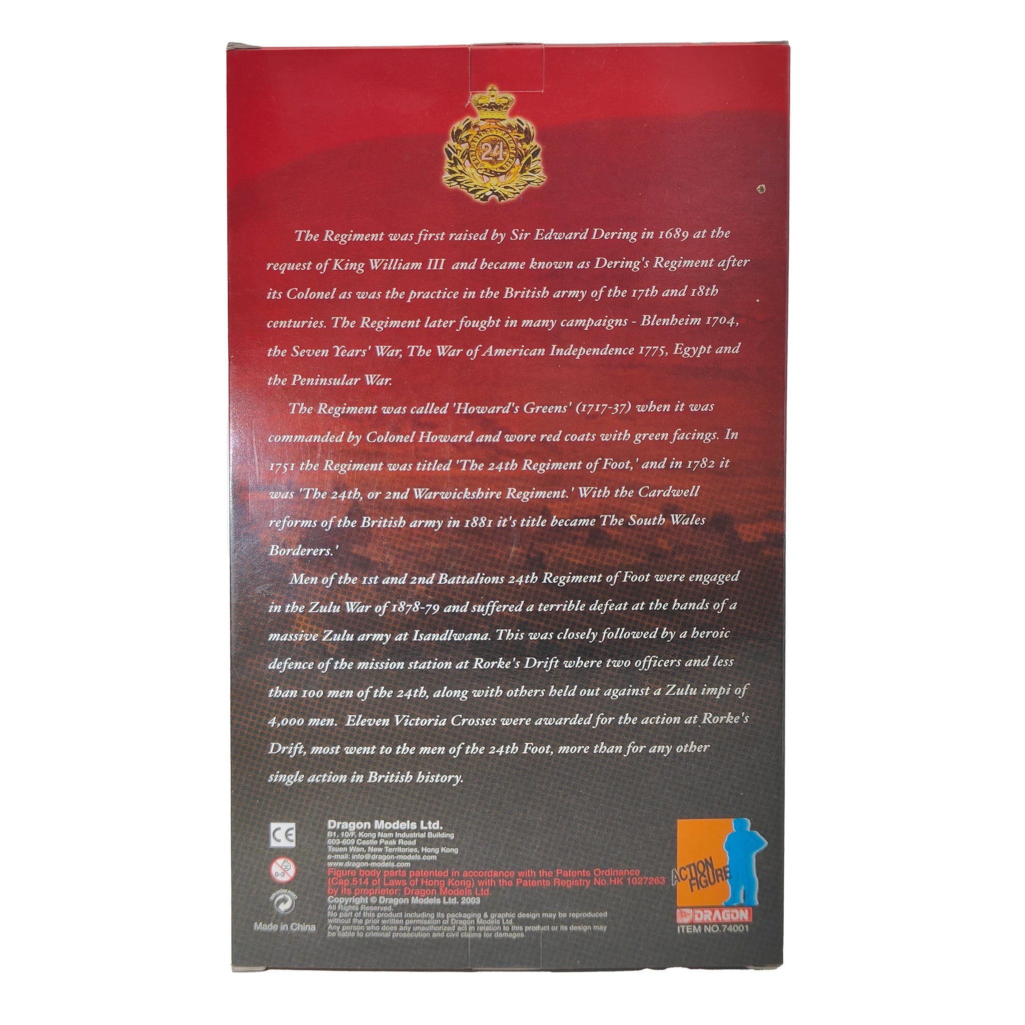 British 24th Regiment Of Foot Rorkes Drift 1879 Sergeant Jones  1:6 Dragon Models Action Figure 30cm – Military, Vintage Brands, 30 cm, 2003, pre-owned collector piece, Uncanny Collectibles Dublin Ireland