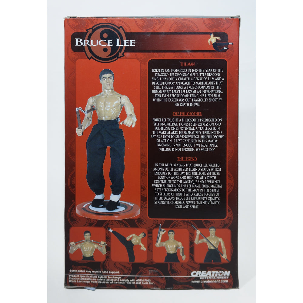 Bruce Lee Creation Entertainment 12-Inch Action Figure – Movie Icons & Heroes, Creative Entertainment, 30 cm, 1999, pre-owned collector piece, Uncanny Collectibles Dublin Ireland