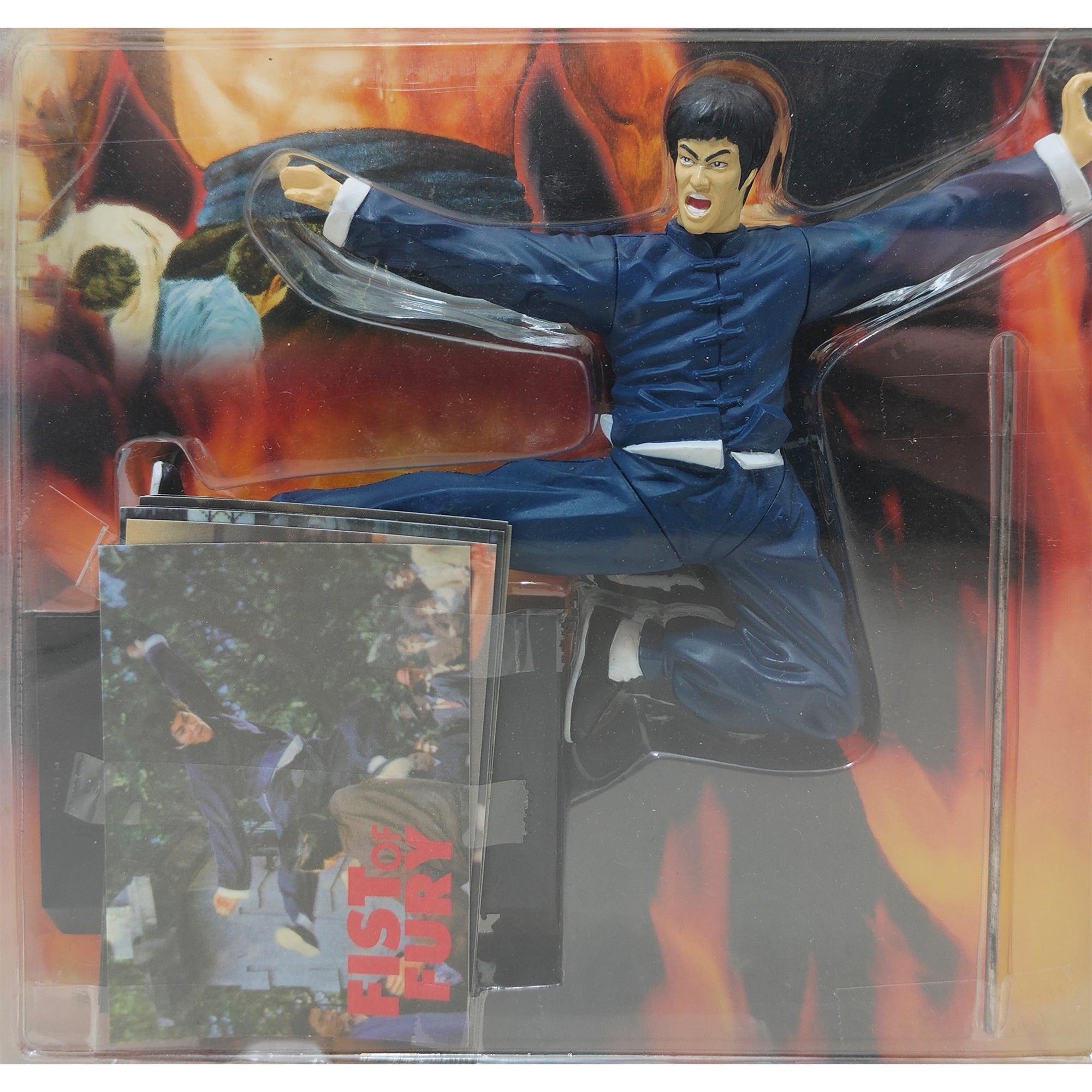 Bruce Lee Fist Of Fury Chen Jun Jumping Long Goal Action Figure 1998 15cm – Bruce Lee, Long Goal, 15 cm, 1998, pre-owned collector piece, Uncanny Collectibles Dublin Ireland