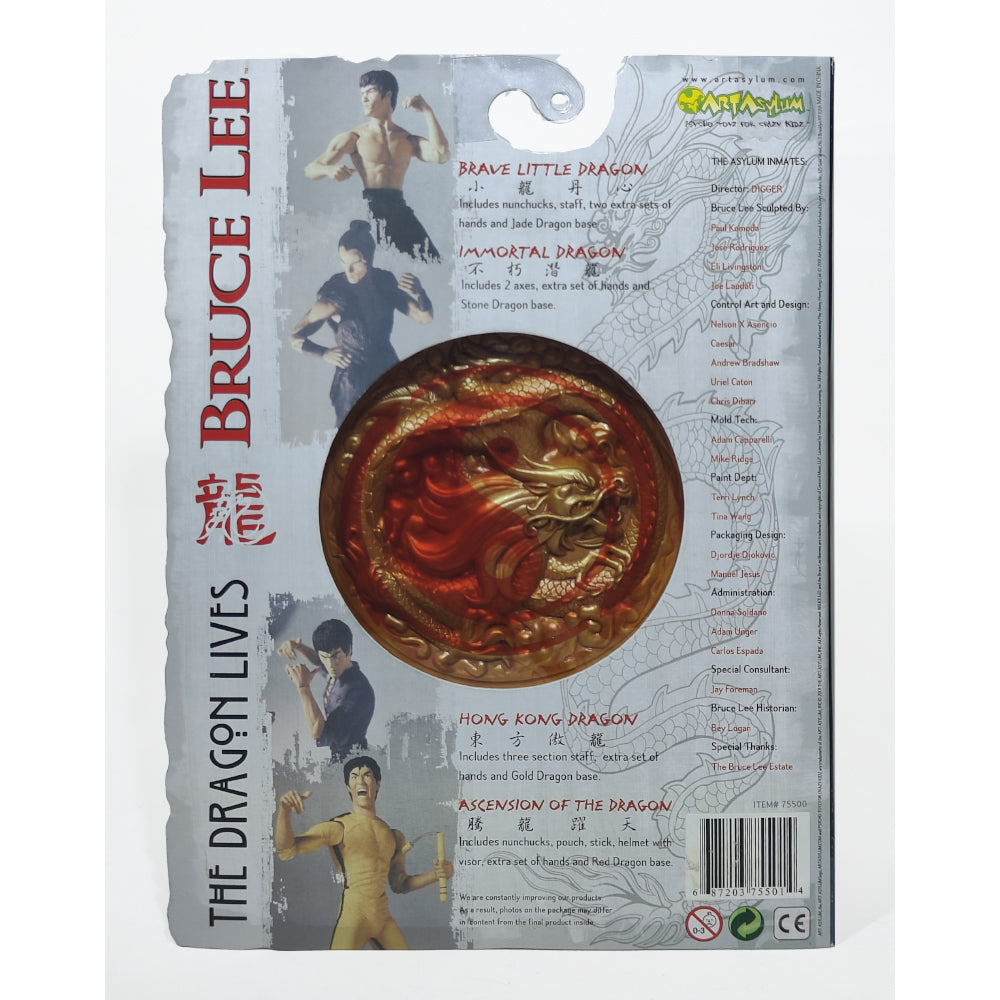 Bruce Lee The Dragon Lives Hong Kong Dragon 6-Inch Art Asylum Action Figure – Movie Icons & Heroes, Art Asylum, 15 cm, 2001, pre-owned collector piece, Uncanny Collectibles Dublin Ireland