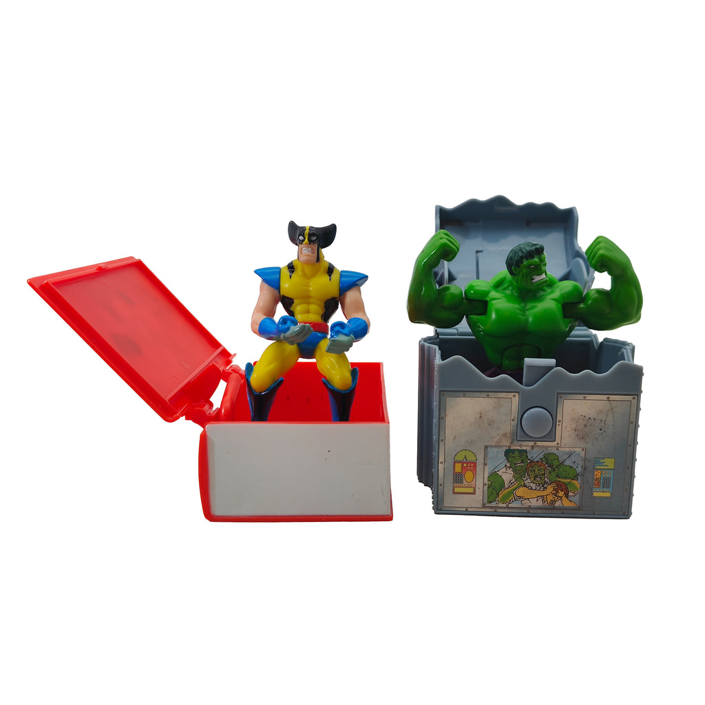 Burger King Marvel Incredible Hulk Wolverine Figures Bundle 1999