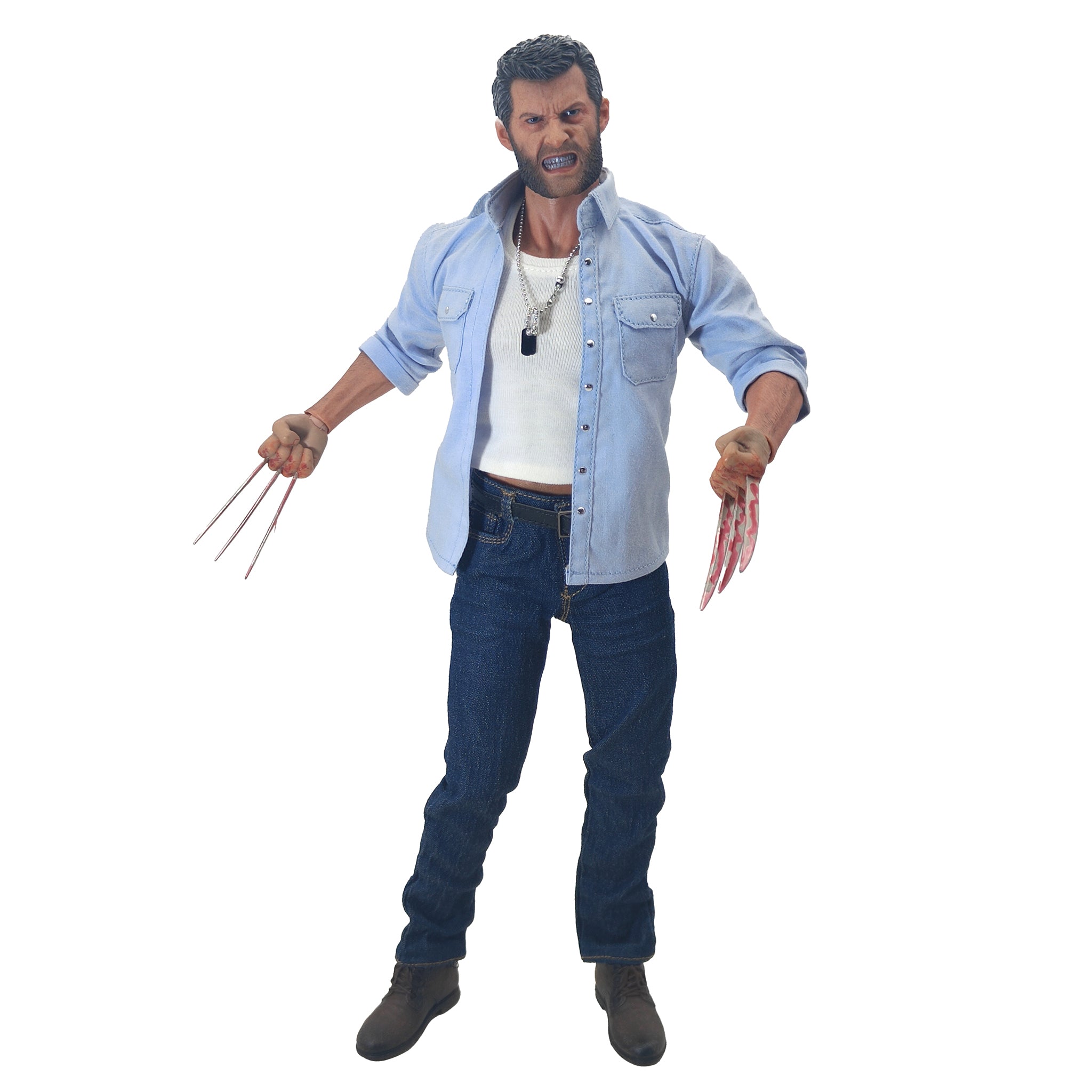 Burning Soul James Howlett Wolverine Logan 1/6 Scale Action Figure – X-Men, Vintage Brands, 30 cm, pre-owned collector piece, Uncanny Collectibles Dublin Ireland