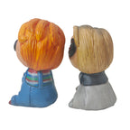 Button Eye Horror Doll and Bride Resin Figure Set AE Treasures Handmade Fan Art