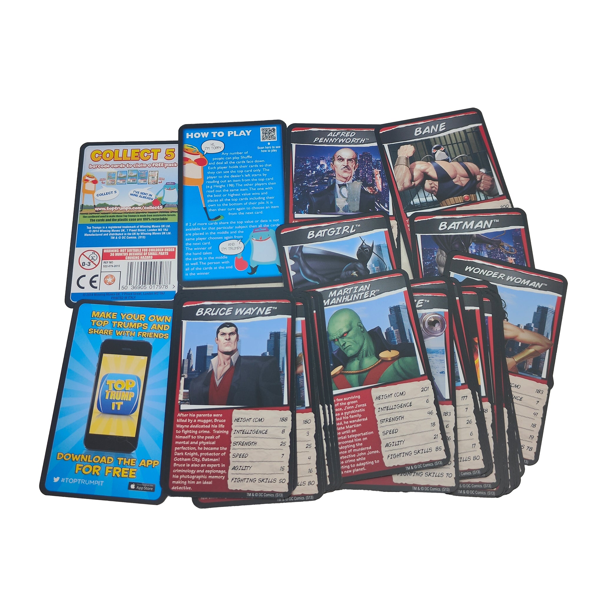 DC Universe Heroes and Villains Top Trumps Card Game – Batman, Vintage Brands, -, pre-owned collector piece, Uncanny Collectibles Dublin Ireland