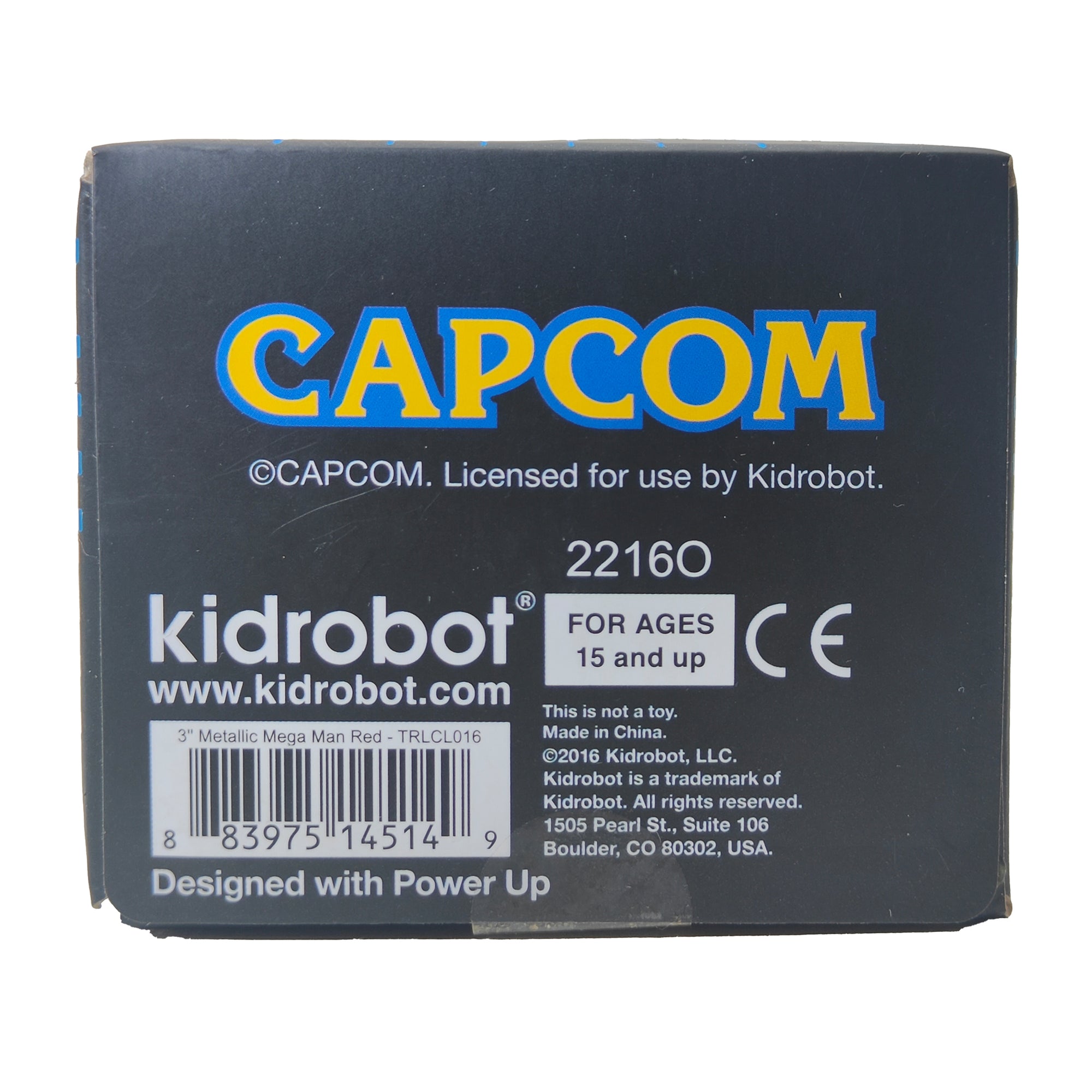 Capcom Megaman Metallic Red Kidrobot Mini Figure 2016  7cm