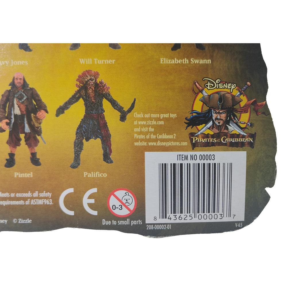 Captain Jack Sparrow Pirates Of The Caribbean DMC  Zizzle Action Figure 2006 9cm – Movie Icons & Heroes, Vintage Brands, 9 cm, 2006, pre-owned collector piece, Uncanny Collectibles Dublin Ireland