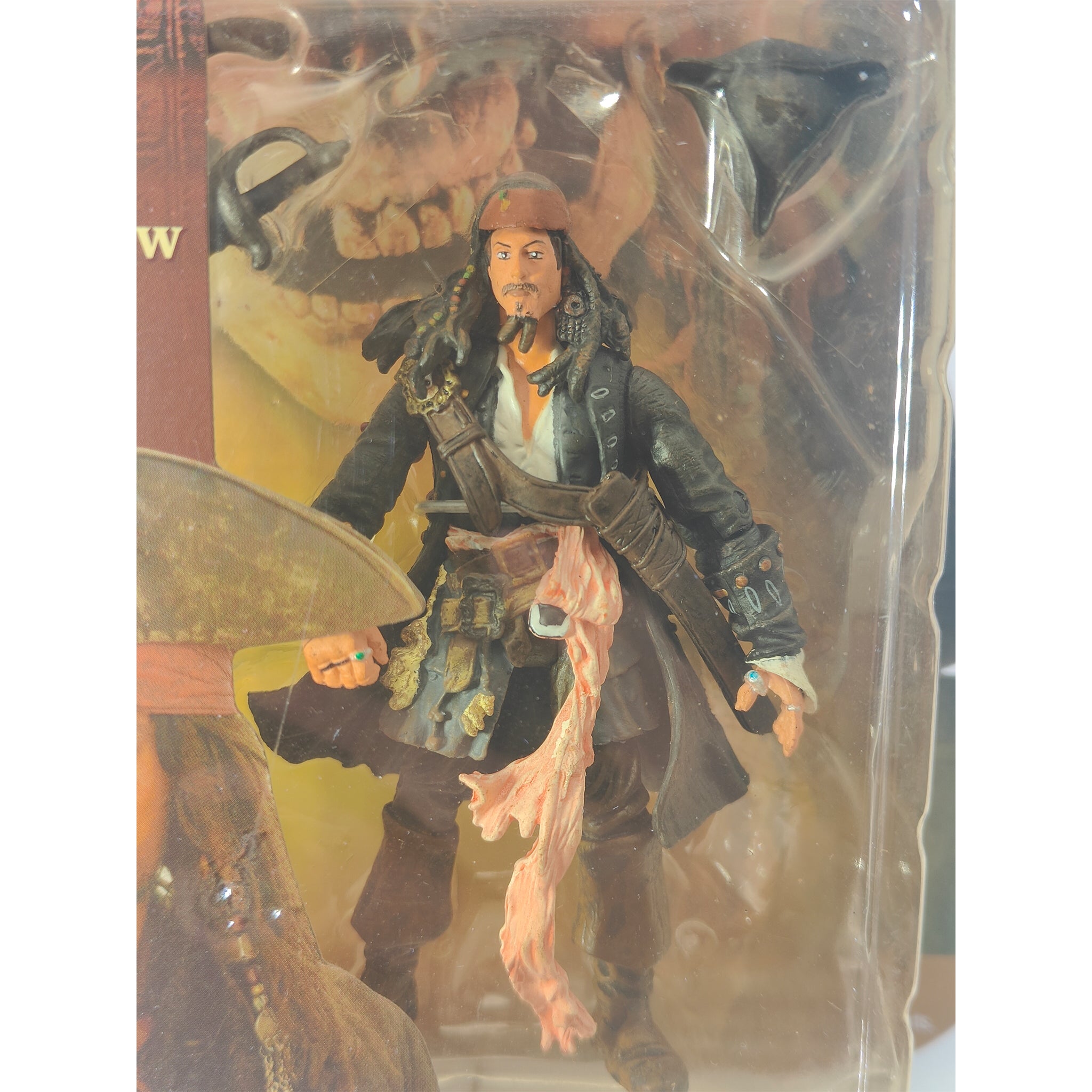 Captain Jack Sparrow Pirates Of The Caribbean DMC  Zizzle Action Figure 2006 9cm – Movie Icons & Heroes, Vintage Brands, 9 cm, 2006, pre-owned collector piece, Uncanny Collectibles Dublin Ireland