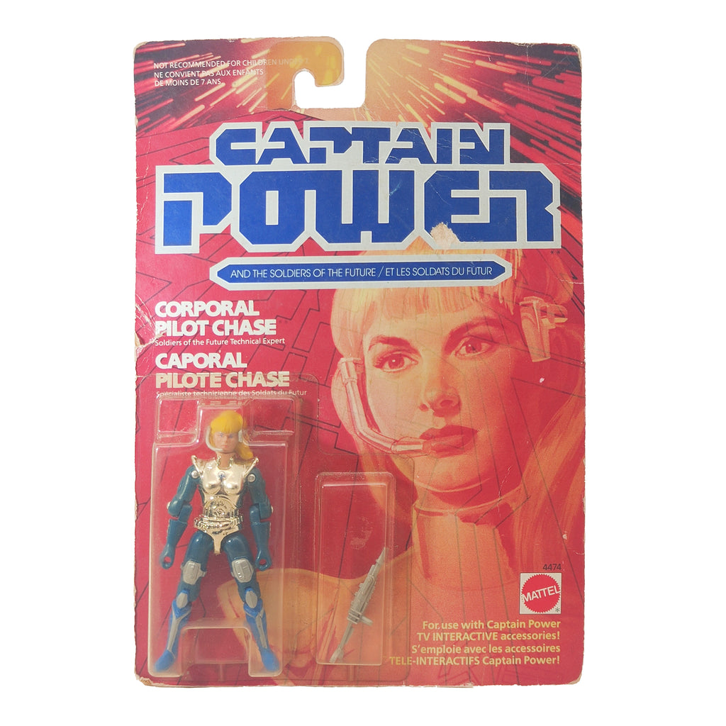 Captain Power Corporal Pilot Chase Mattel  Action Figure 1987