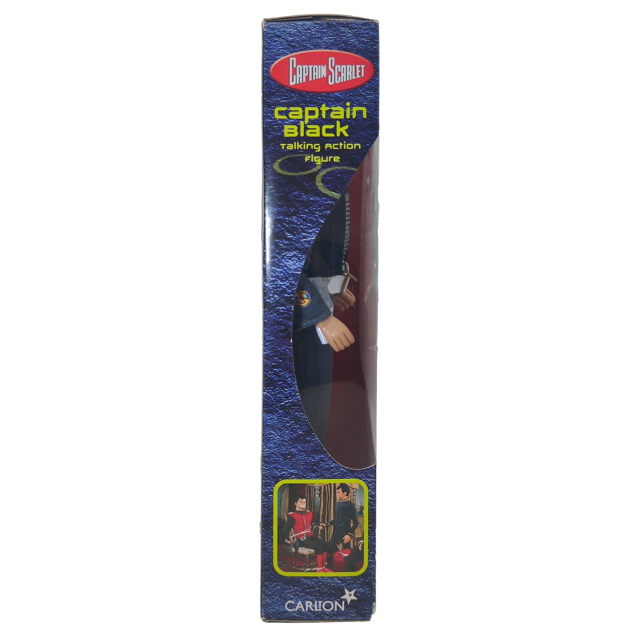 Captain Scarlet Captain Black 30 cm Talking Action Figure 2001 Vivid Gerry Anderson – Gerry Anderson Universe, Vivid Imaginations, 30 cm, 2001, pre-owned collector piece, Uncanny Collectibles Dublin Ireland