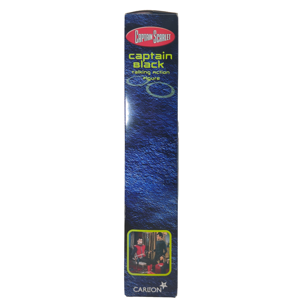 Captain Scarlet Captain Black 30 cm Talking Action Figure 2001 Vivid Gerry Anderson – Gerry Anderson Universe, Vivid Imaginations, 30 cm, 2001, pre-owned collector piece, Uncanny Collectibles Dublin Ireland