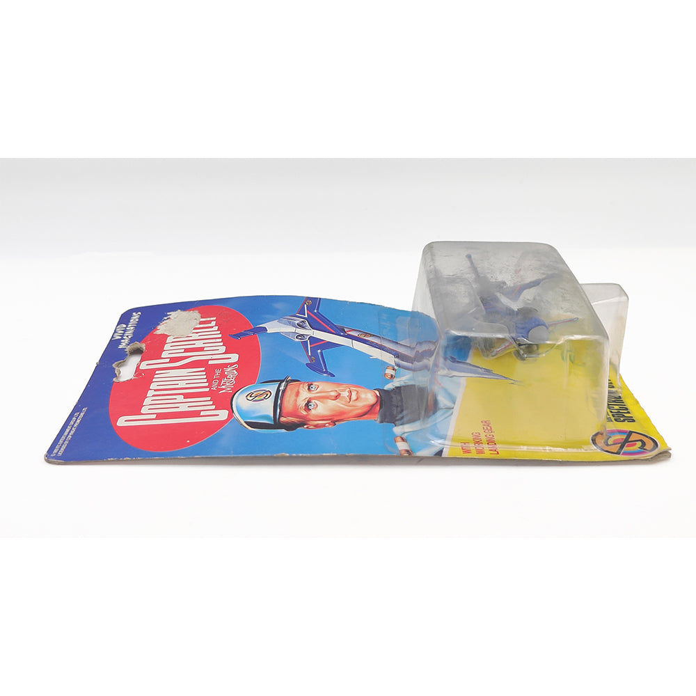 Captain Scarlet Spectrum Jet Liner diecast vehicle by Vivid Imaginations 1993, 10cm long official Gerry Anderson collectible factory sealed in used packaging
