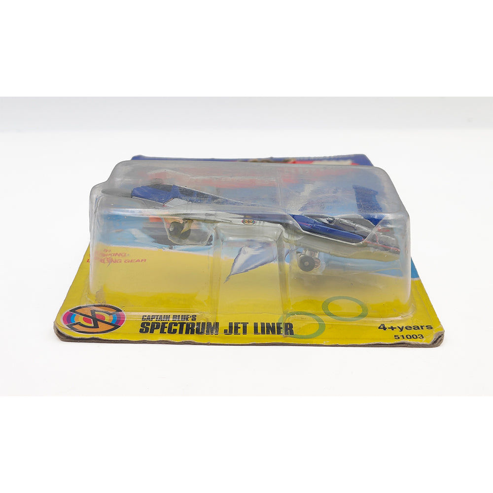 Captain Scarlet Spectrum Jet Liner diecast vehicle by Vivid Imaginations 1993, 10cm long official Gerry Anderson collectible factory sealed in used packaging