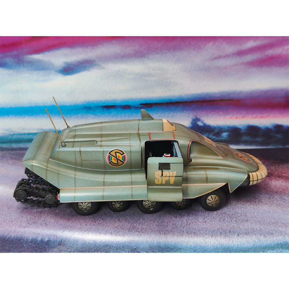 Captain Scarlet Spectrum Pursuit Vehicle SPV diecast by Product Enterprise, 18cm long official Gerry Anderson collectible in used condition with original box