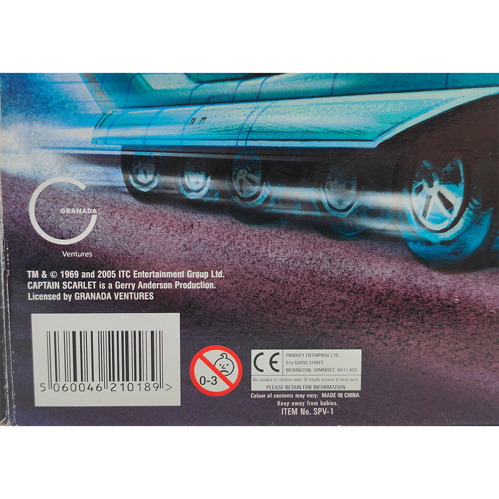 Captain Scarlet Spectrum Pursuit Vehicle SPV diecast by Product Enterprise, 18cm long official Gerry Anderson collectible in used condition with original box