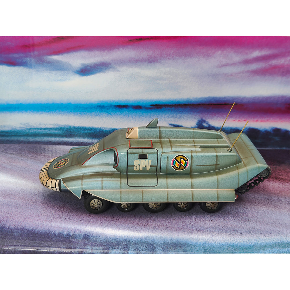 Captain Scarlet Spectrum Pursuit Vehicle SPV diecast by Product Enterprise, 18cm long official Gerry Anderson collectible in used condition with original box