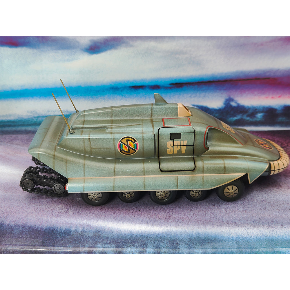 Captain Scarlet Spectrum Pursuit Vehicle SPV diecast by Product Enterprise, 18cm long official Gerry Anderson collectible in used condition with original box