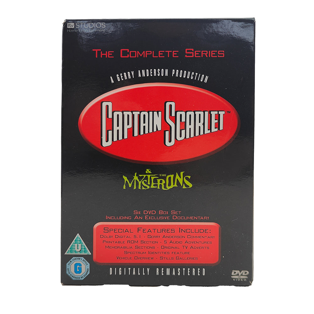Captain Scarlet & The Mysterons Complete Series DVD Box Set by ITV Studios 2004, 6-disc collection with all 32 episodes in used condition"
