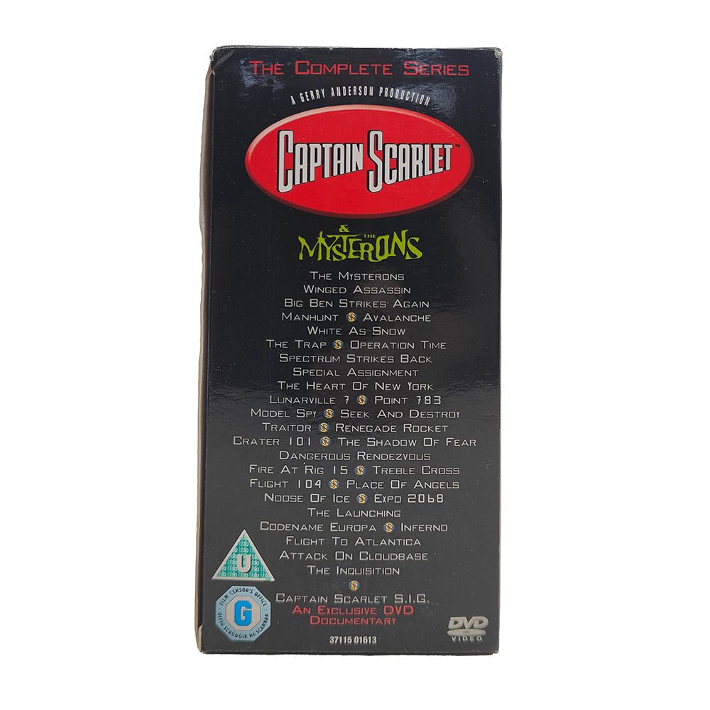 Captain Scarlet & The Mysterons Complete Series DVD Box Set by ITV Studios 2004, 6-disc collection with all 32 episodes in used condition"