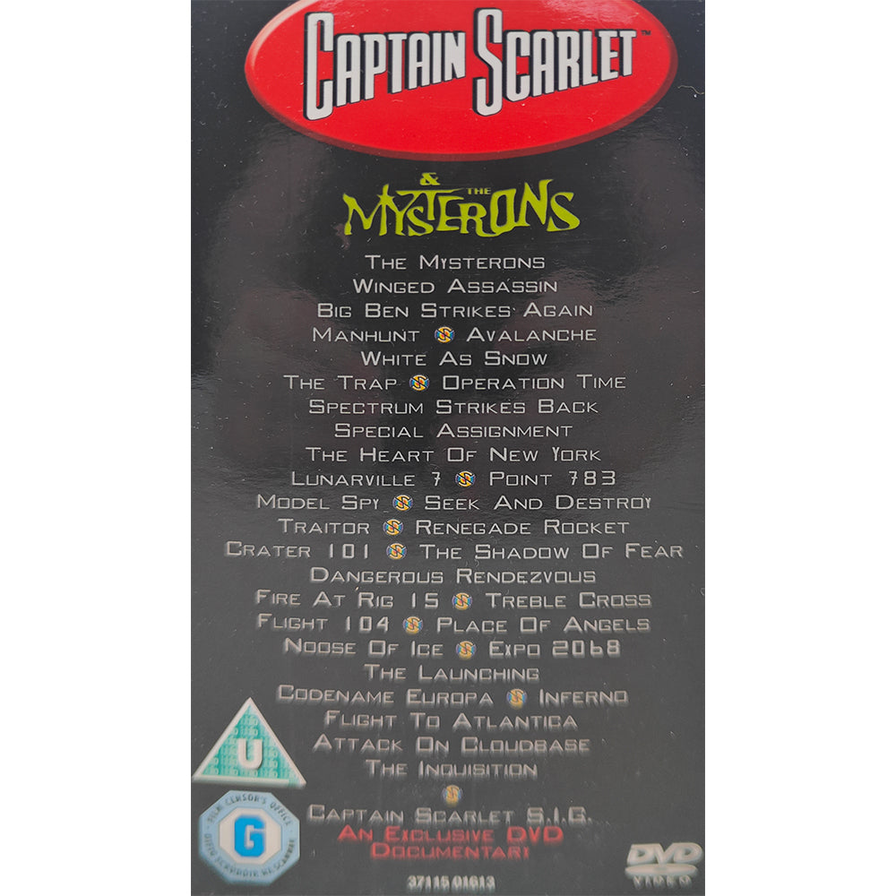 Captain Scarlet & The Mysterons Complete Series DVD Box Set by ITV Studios 2004, 6-disc collection with all 32 episodes in used condition"