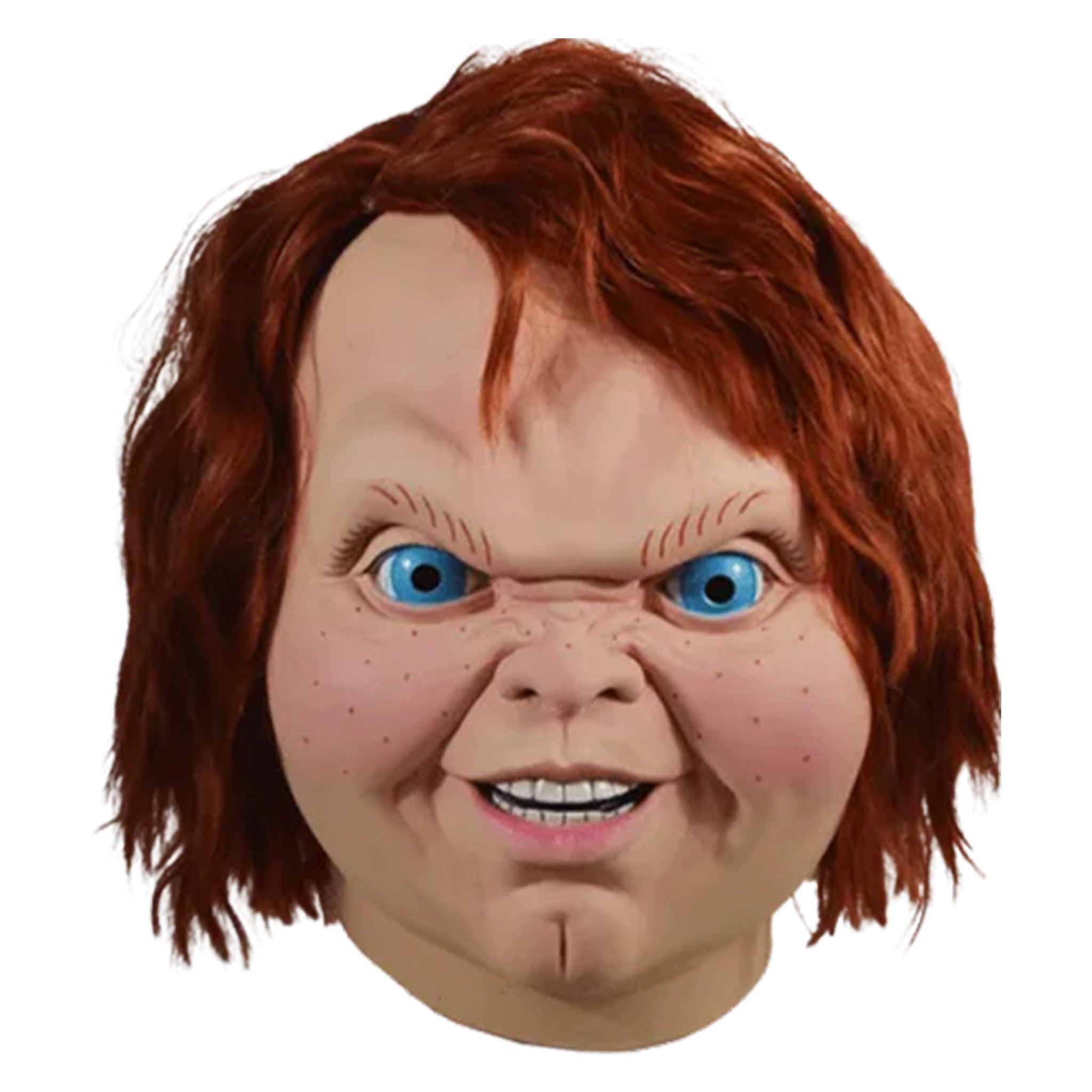 Childs Play 2 Evil Chucky Trick or Treat Studios Full Head Latex Mask – Child's Play, Trick or Treat Studios, 35 cm, 2023, brand new collector item, Uncanny Collectibles Dublin Ireland