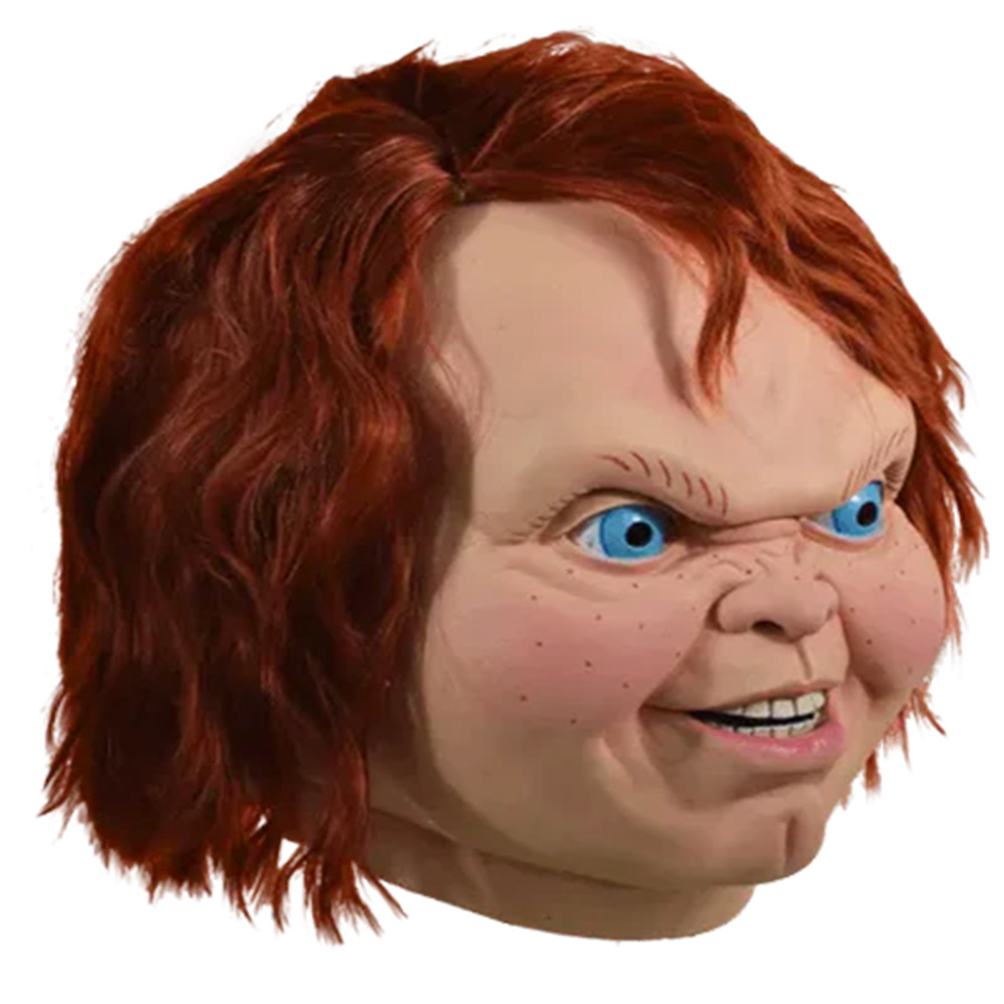 Childs Play 2 Evil Chucky Trick or Treat Studios Full Head Latex Mask – Child's Play, Trick or Treat Studios, 35 cm, 2023, brand new collector item, Uncanny Collectibles Dublin Ireland