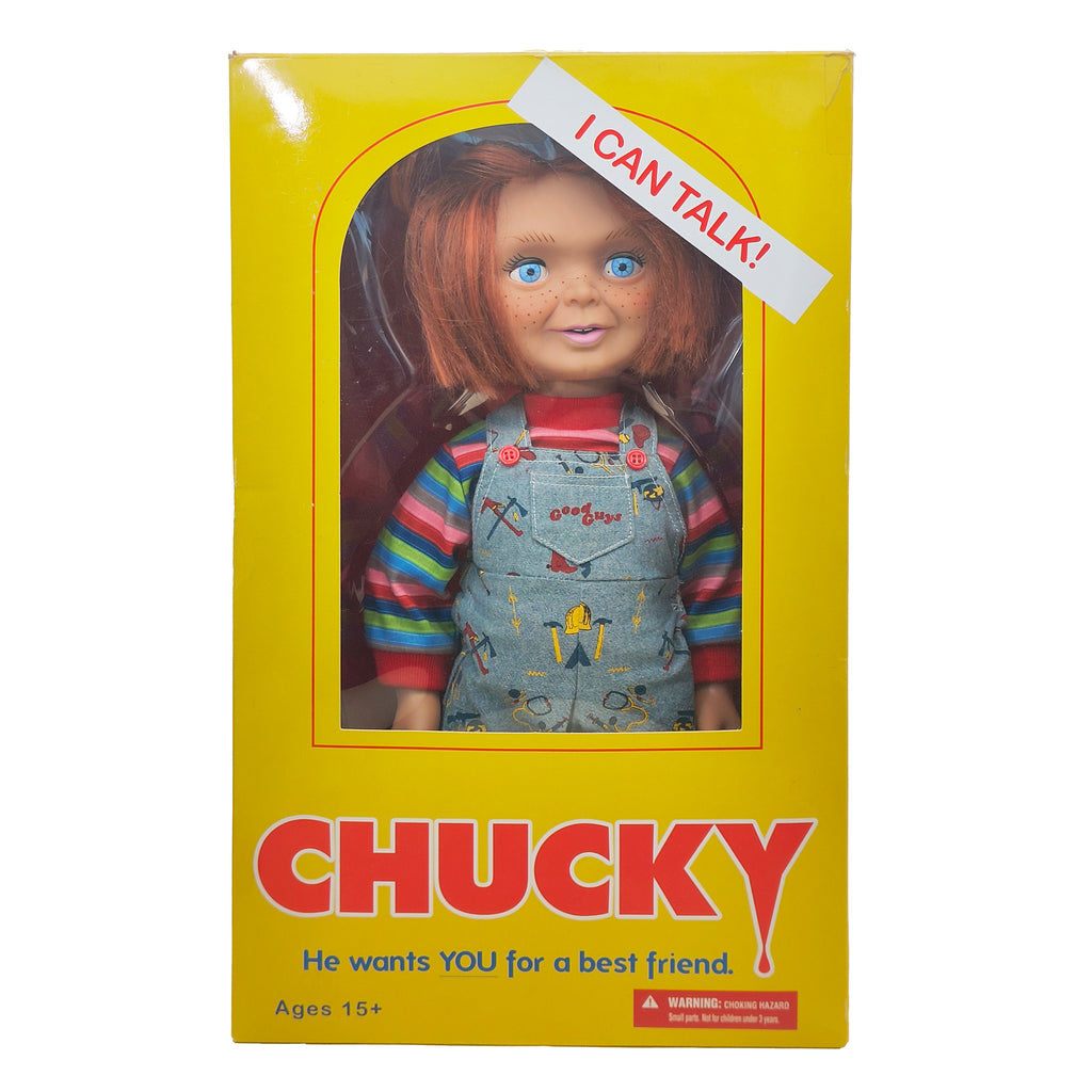 Child's Play 2 Sneering Chucky Mezco Mega Scale Talking Figure, 38cm, 2014, Mezco Toyz, pre-owned