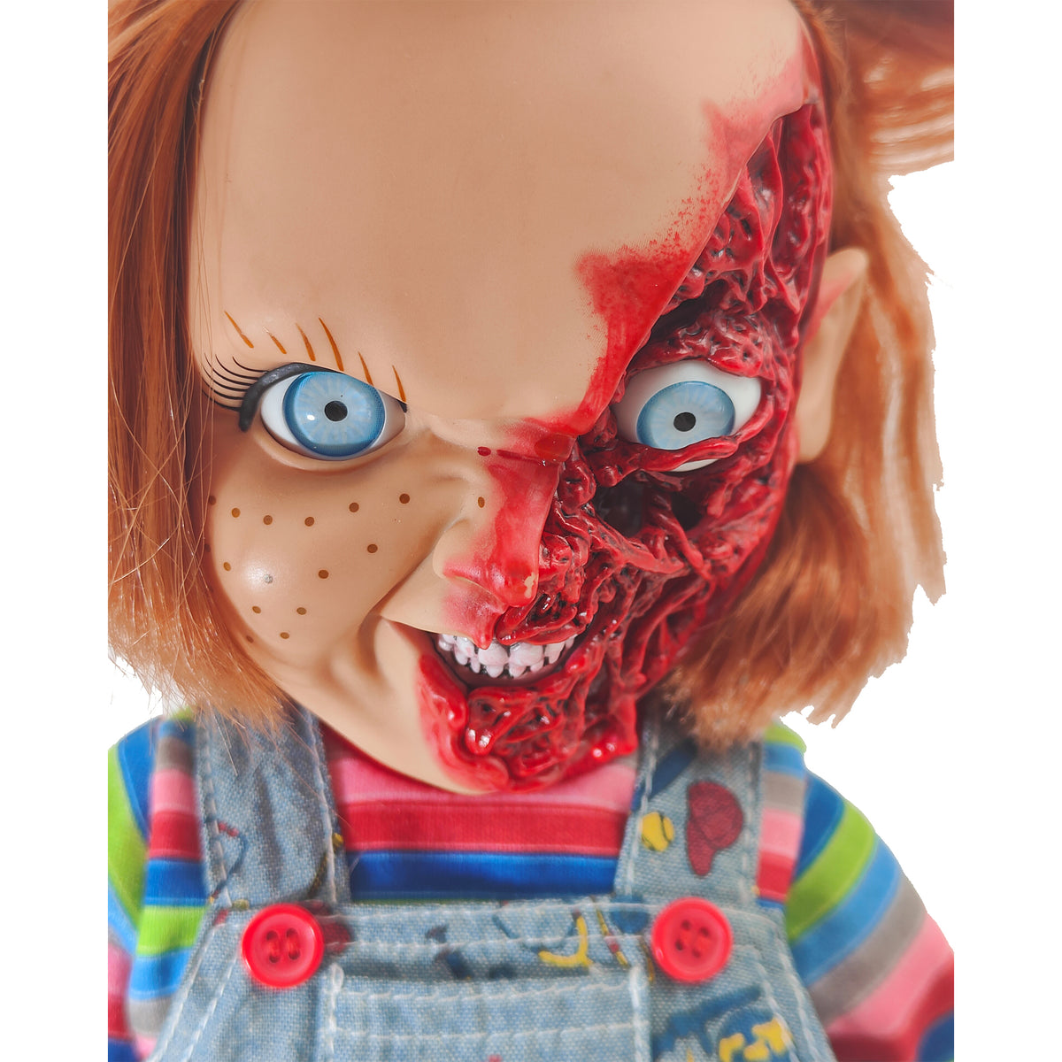 Child's Play 3 Pizza Face Chucky Mezco Mega Scale Talking Figure