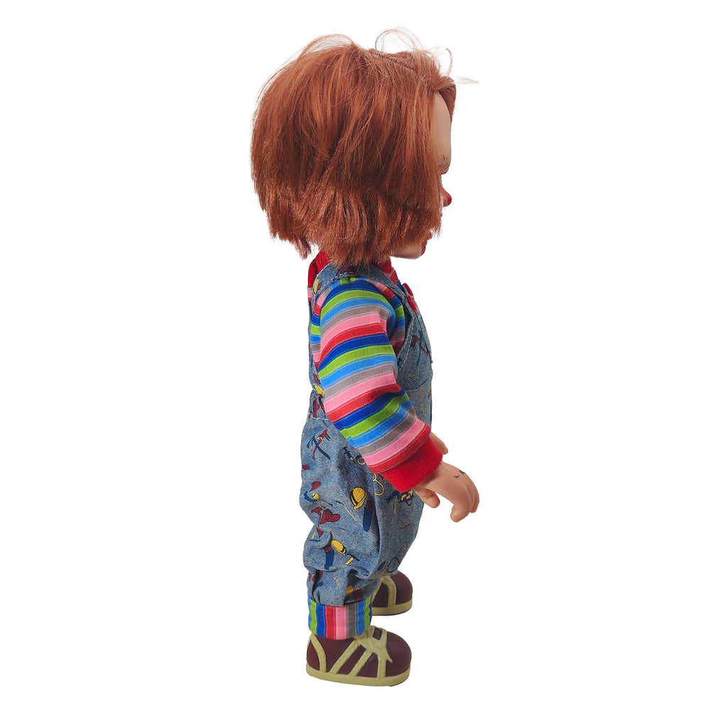 Child's Play 3 Pizza Face Chucky Mezco Mega Scale Talking Figure