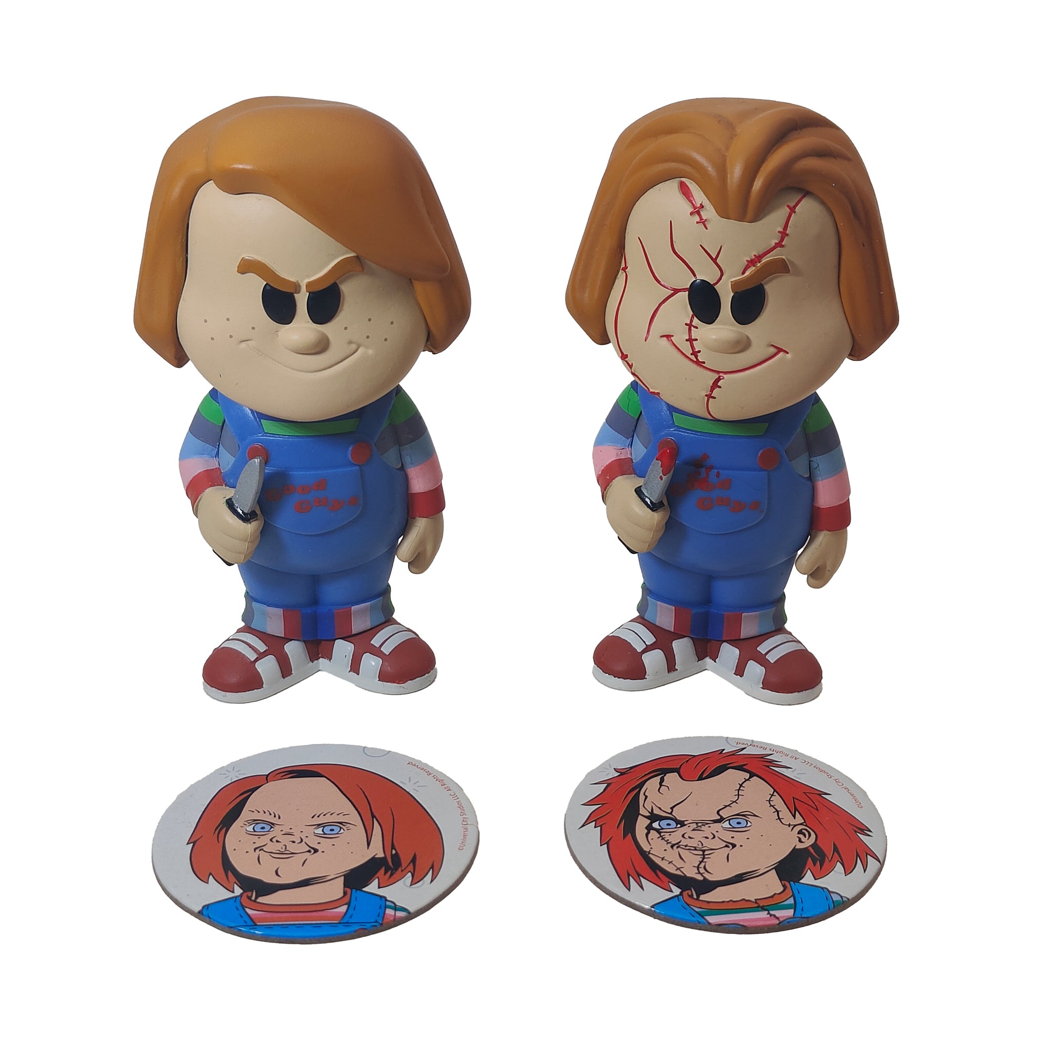 Child's Play Chucky and Scars Chase Funko Soda Vinyl Figure Bundle 2020, 10cm, pre-owned
