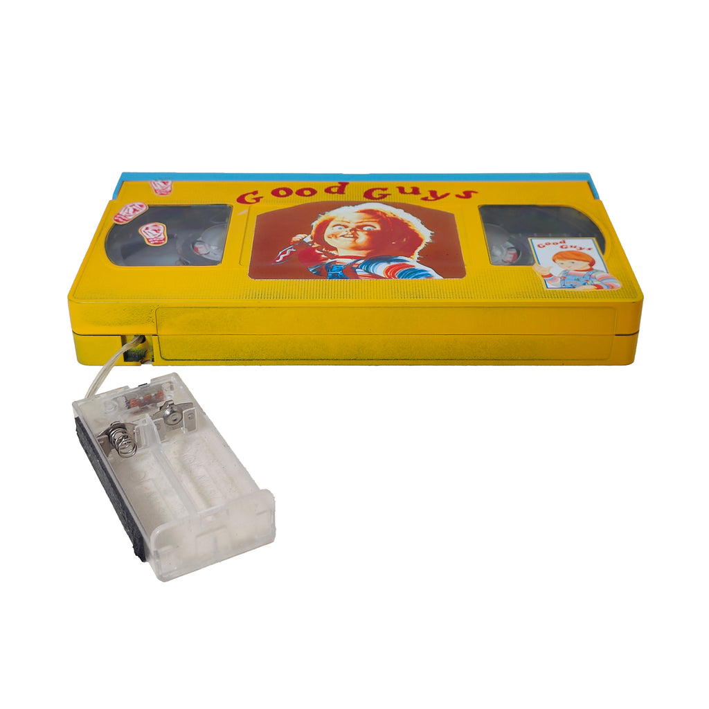 Child's Play Chucky Good Guys VHS Tape Night Light Lamp Handmade No Lights