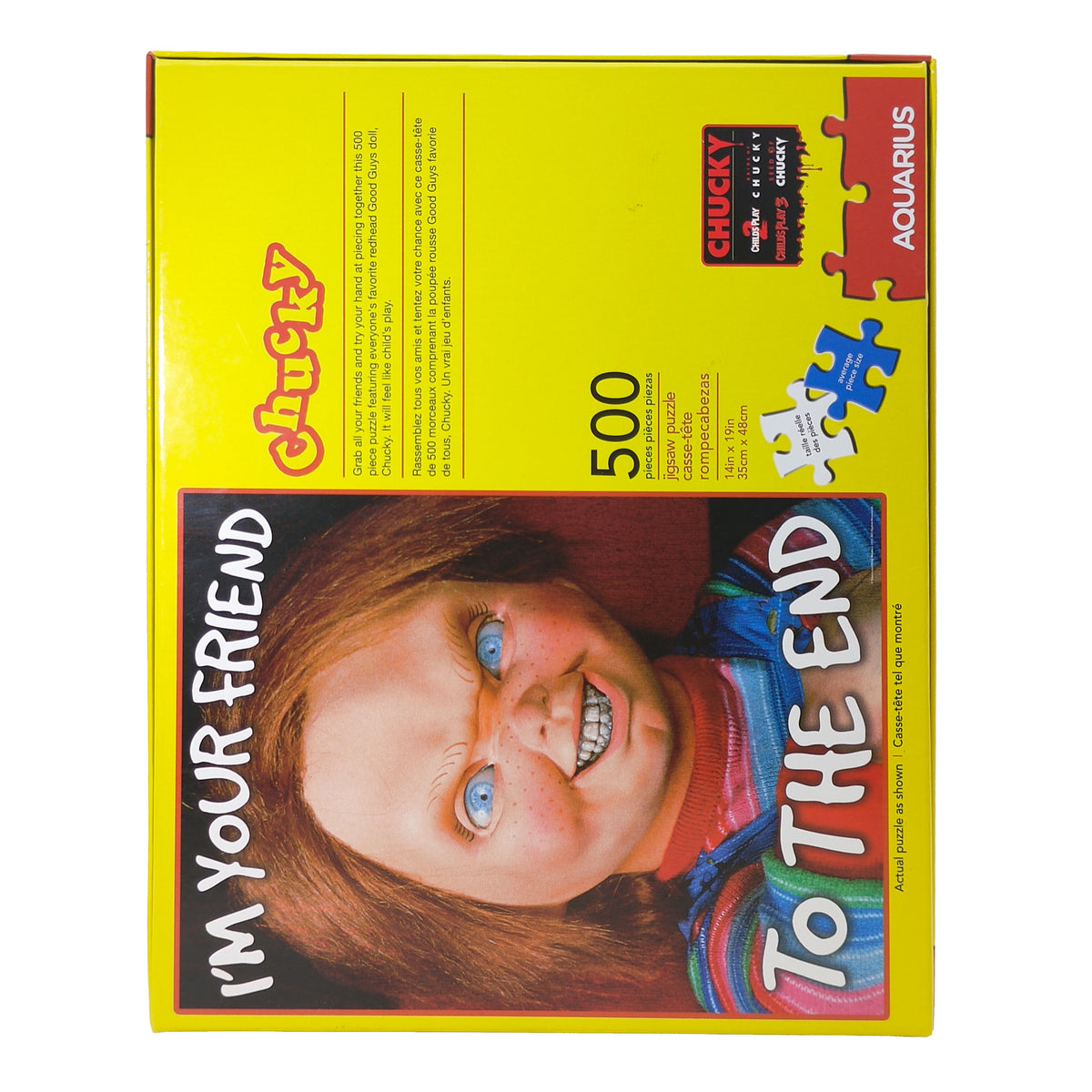 Child's Play Chucky I'm Your Friend To The End Aquarius 500 Jigsaw Puzzle