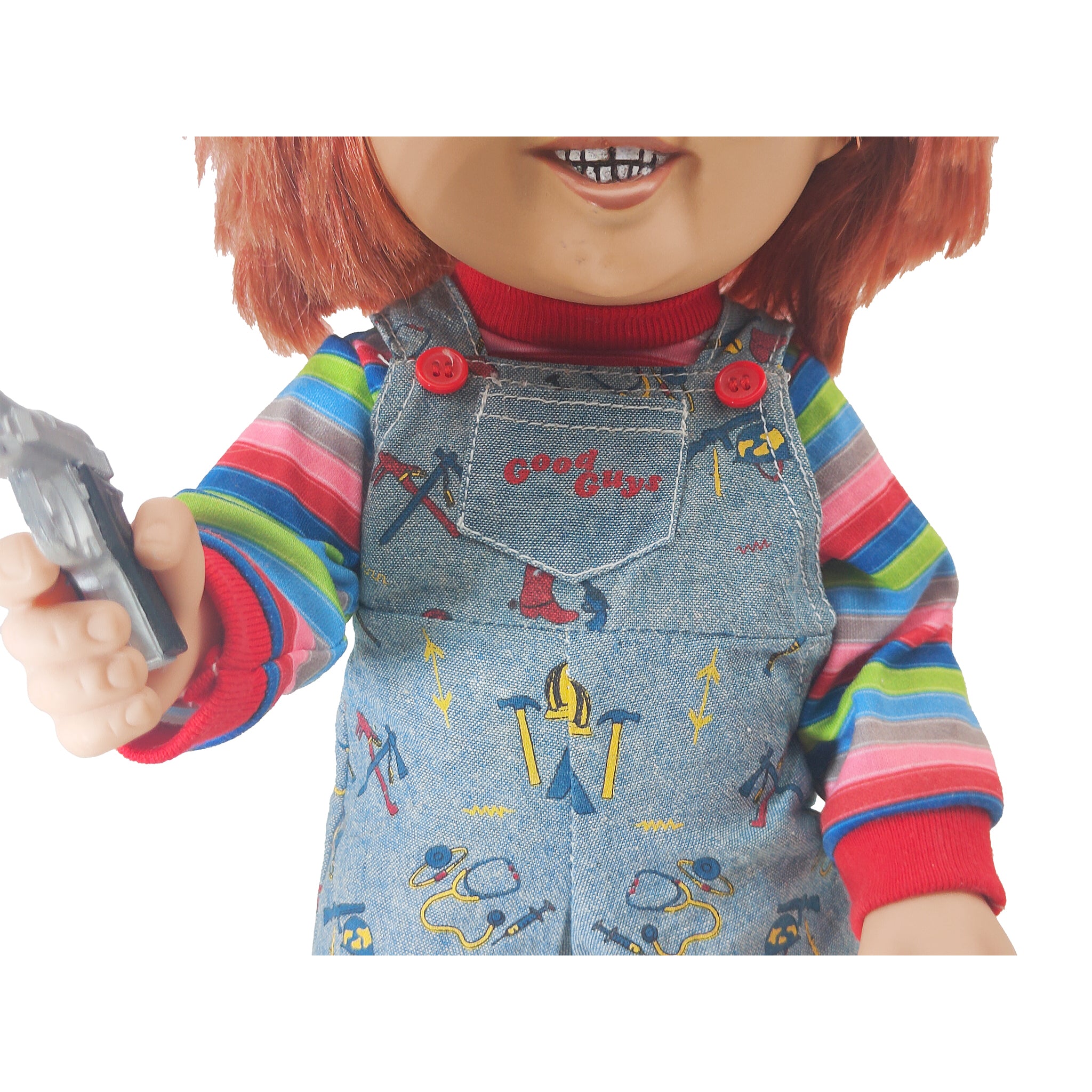 Child's Play Chucky Talking Doll Mezco Body Sideshow Head Custom