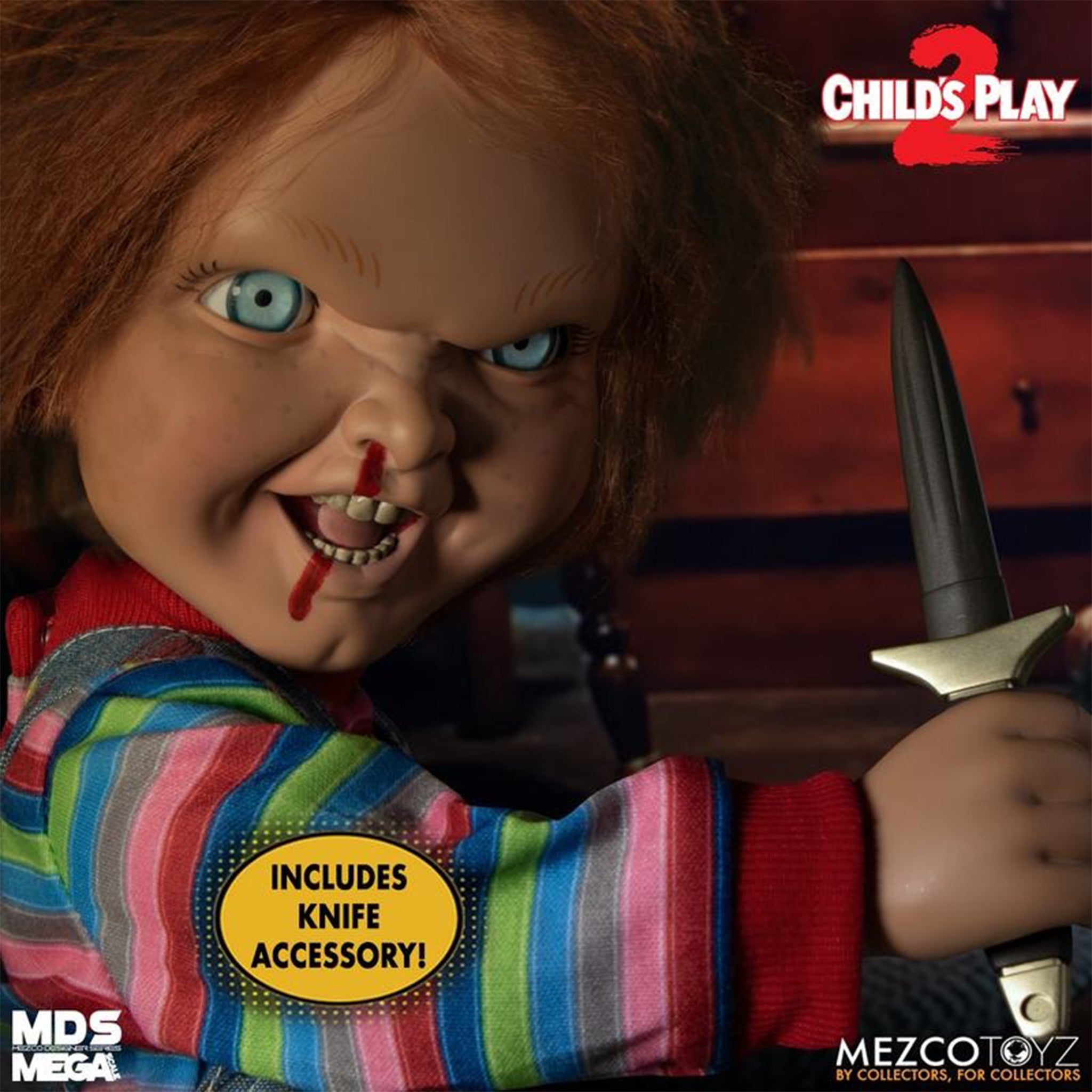Childs Play Talking Chucky Mezco Toyz Action Figure 38cm