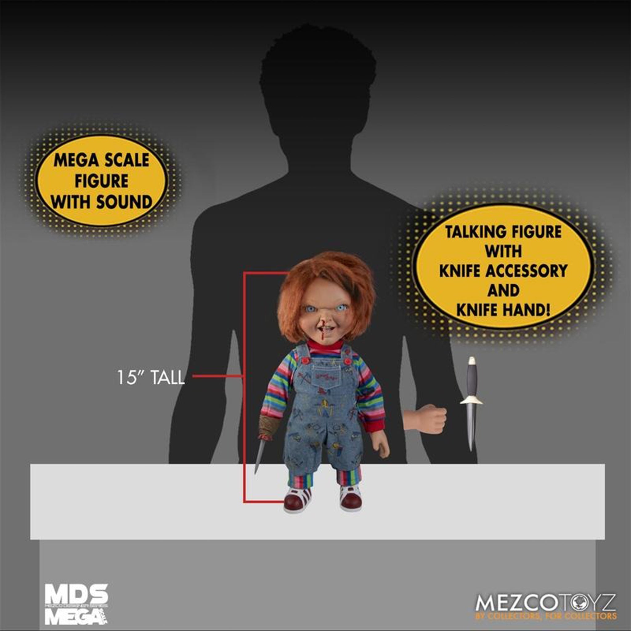 Childs Play Talking Chucky Mezco Toyz Action Figure 38cm – Child's Play, Mezco Toyz, 38 cm, brand new collector item, Uncanny Collectibles Dublin Ireland