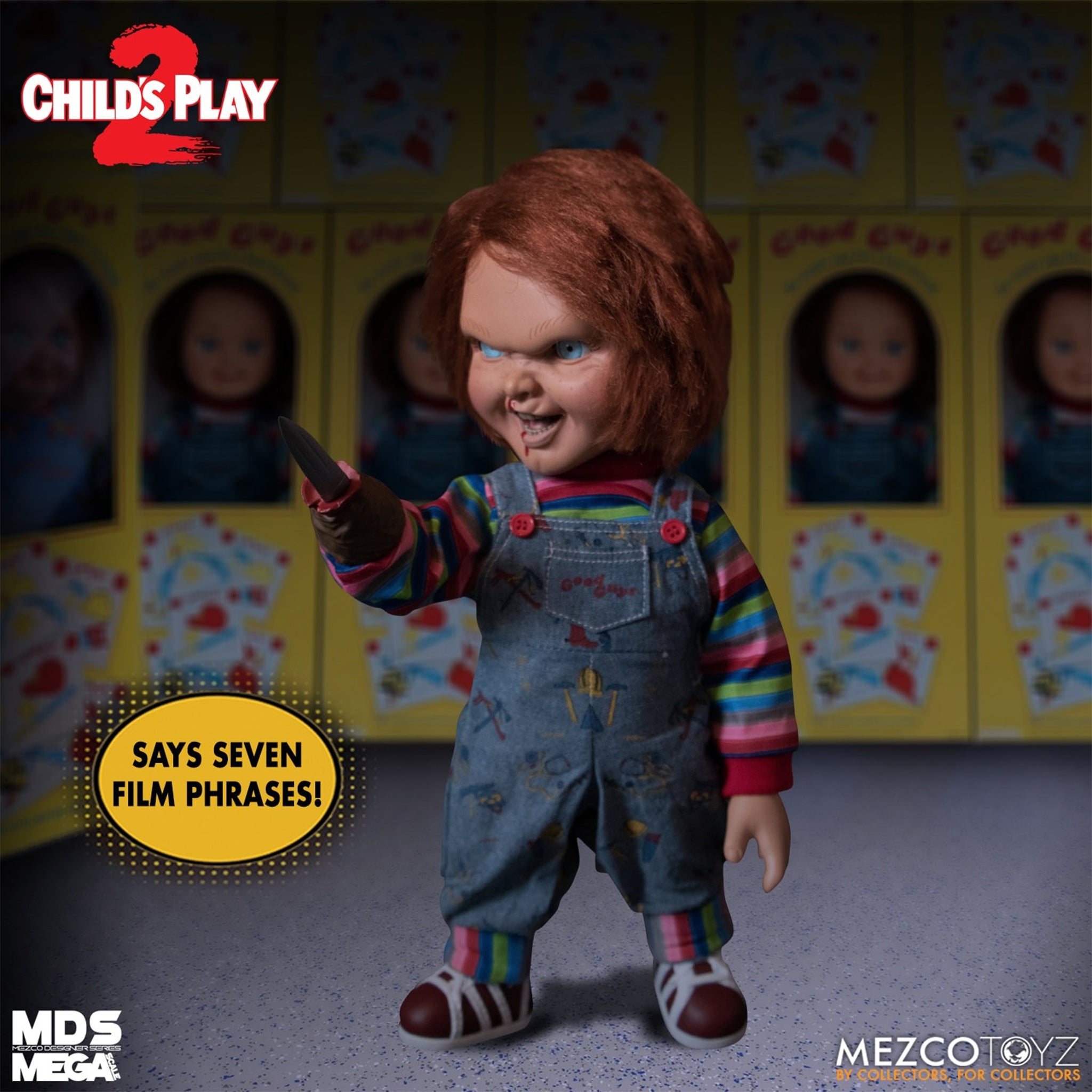 Childs Play Talking Chucky Mezco Toyz Action Figure 38cm – Child's Play, Mezco Toyz, 38 cm, brand new collector item, Uncanny Collectibles Dublin Ireland