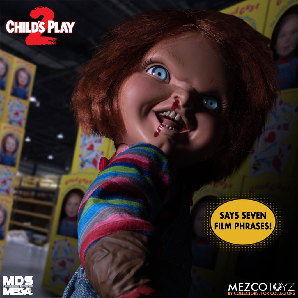 Childs Play Talking Chucky Mezco Toyz Action Figure 38cm – Child's Play, Mezco Toyz, 38 cm, brand new collector item, Uncanny Collectibles Dublin Ireland
