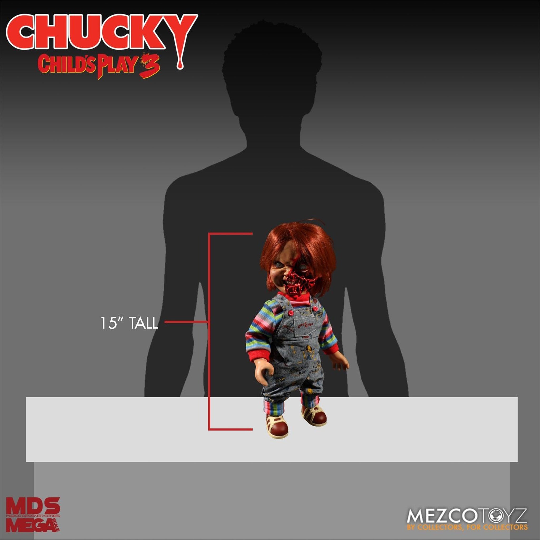 Childs Play Talking Chucky Mezco Toyz Action Figure 38cm