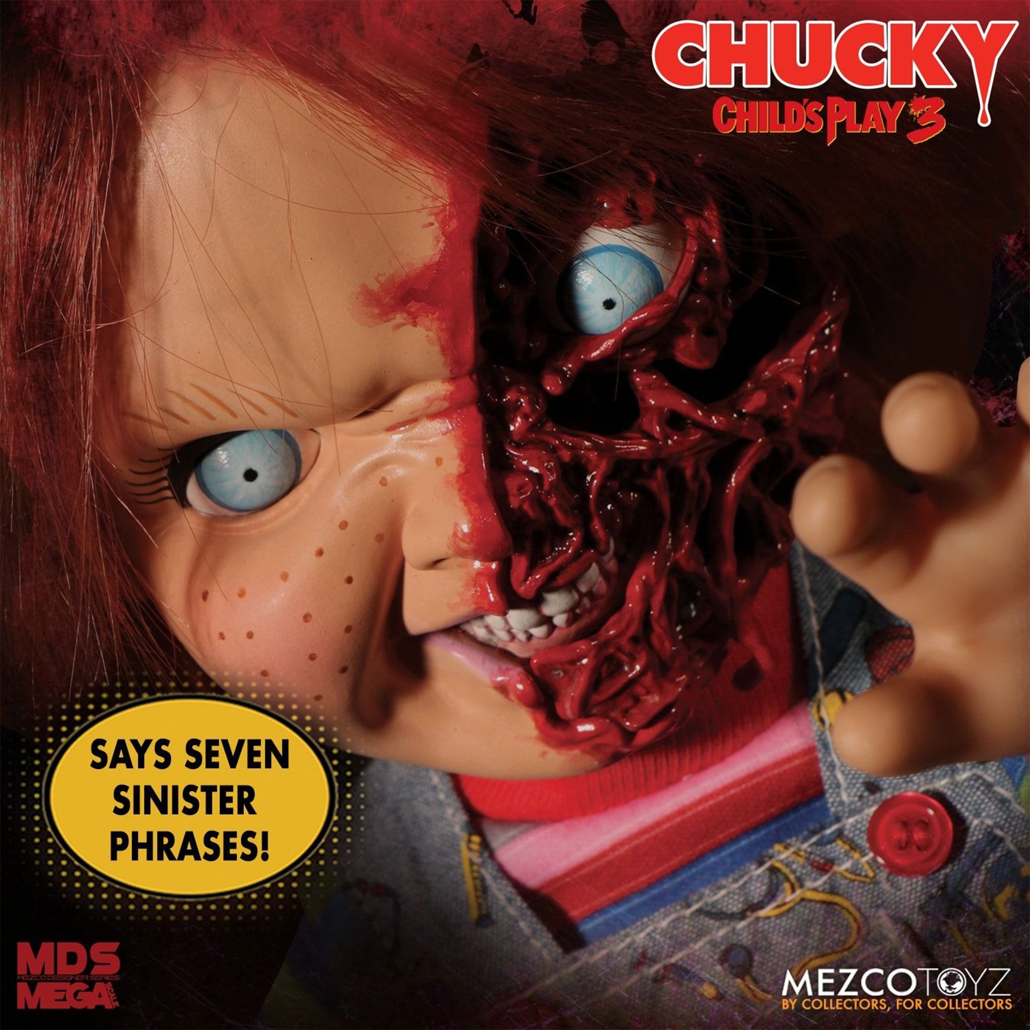 Childs Play Talking Chucky Mezco Toyz Action Figure 38cm
