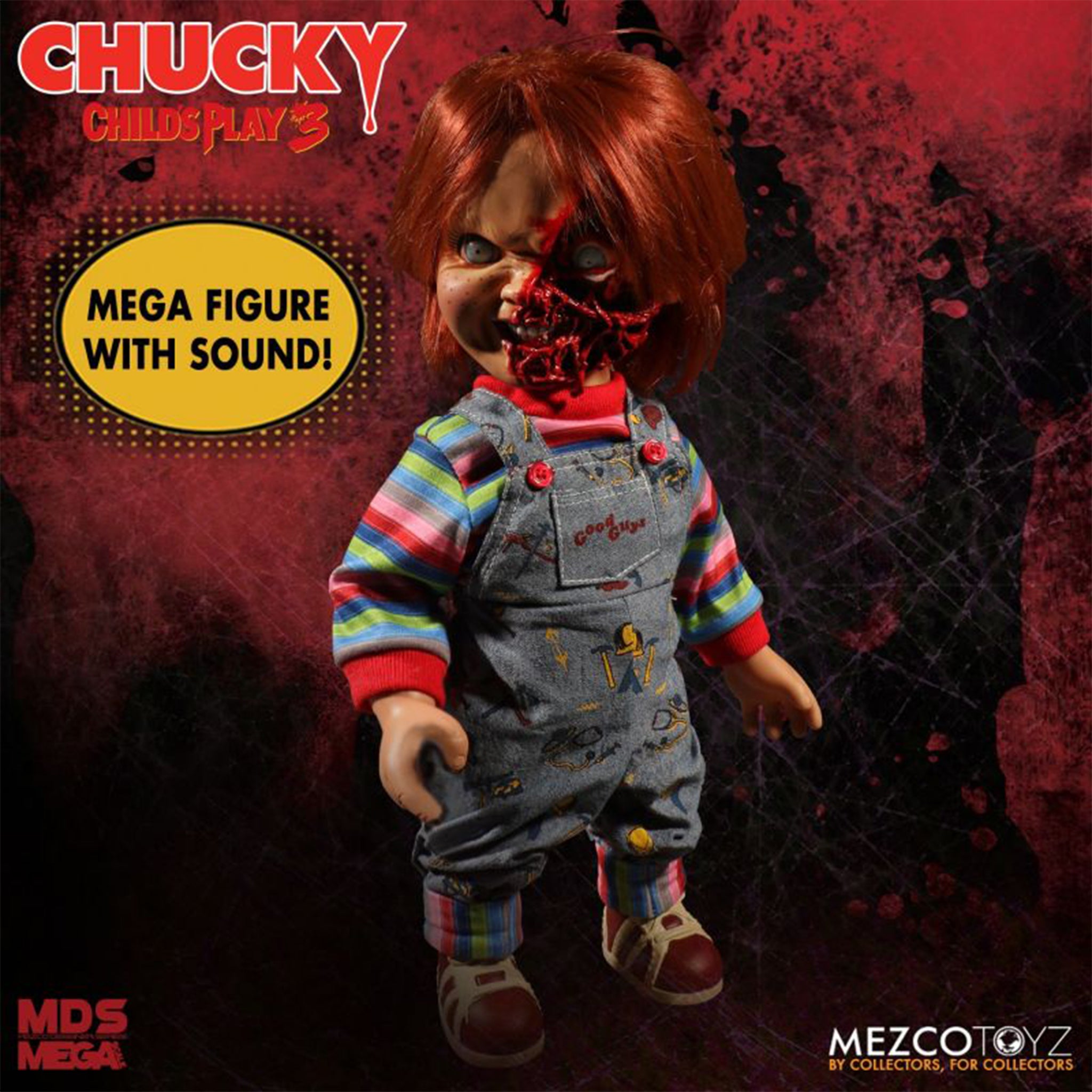 Childs Play Talking Chucky Mezco Toyz Action Figure 38cm – Child's Play, Mezco Toyz, 38 cm, brand new collector item, Uncanny Collectibles Dublin Ireland