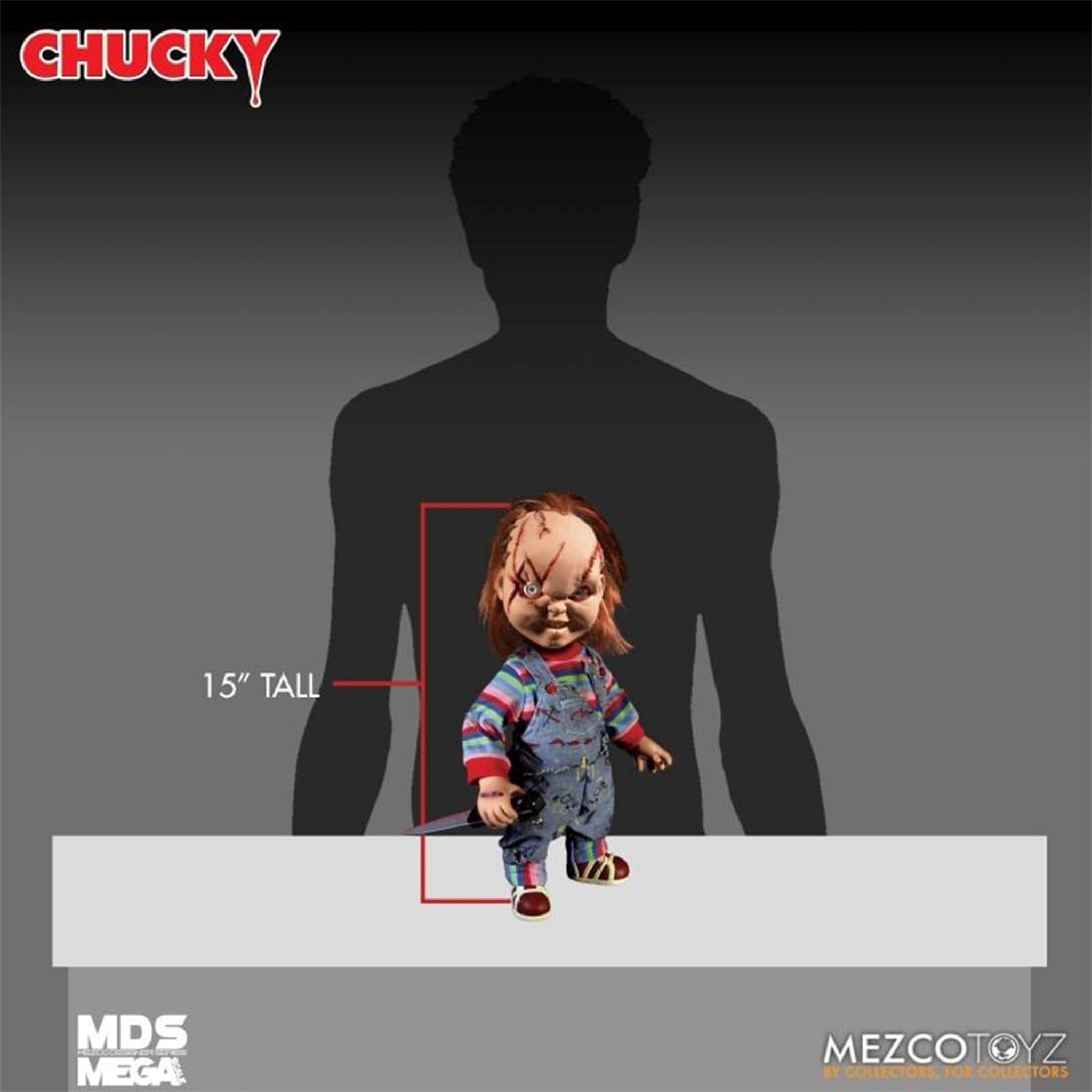 Childs Play Talking Chucky Mezco Toyz Action Figure 38cm