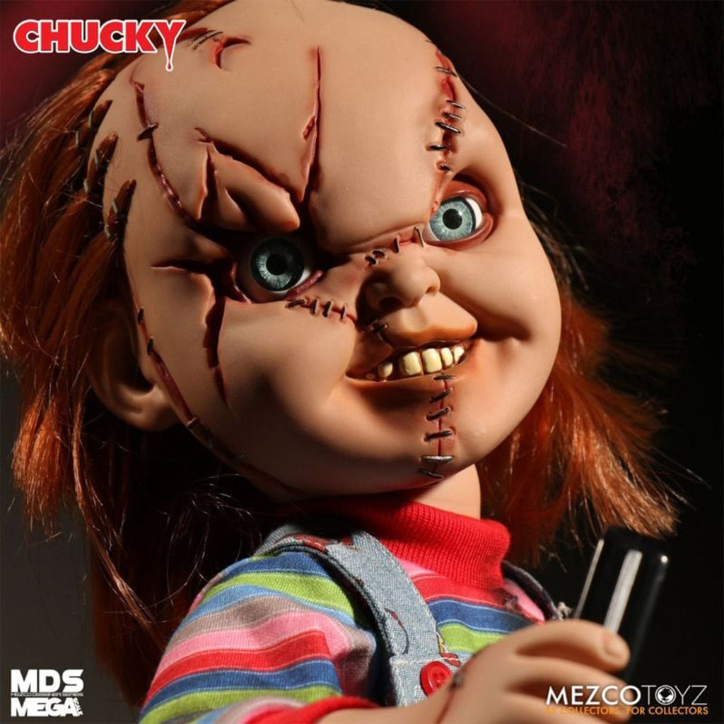 Childs Play Talking Chucky Mezco Toyz Action Figure 38cm – Child's Play, Mezco Toyz, 38 cm, brand new collector item, Uncanny Collectibles Dublin Ireland