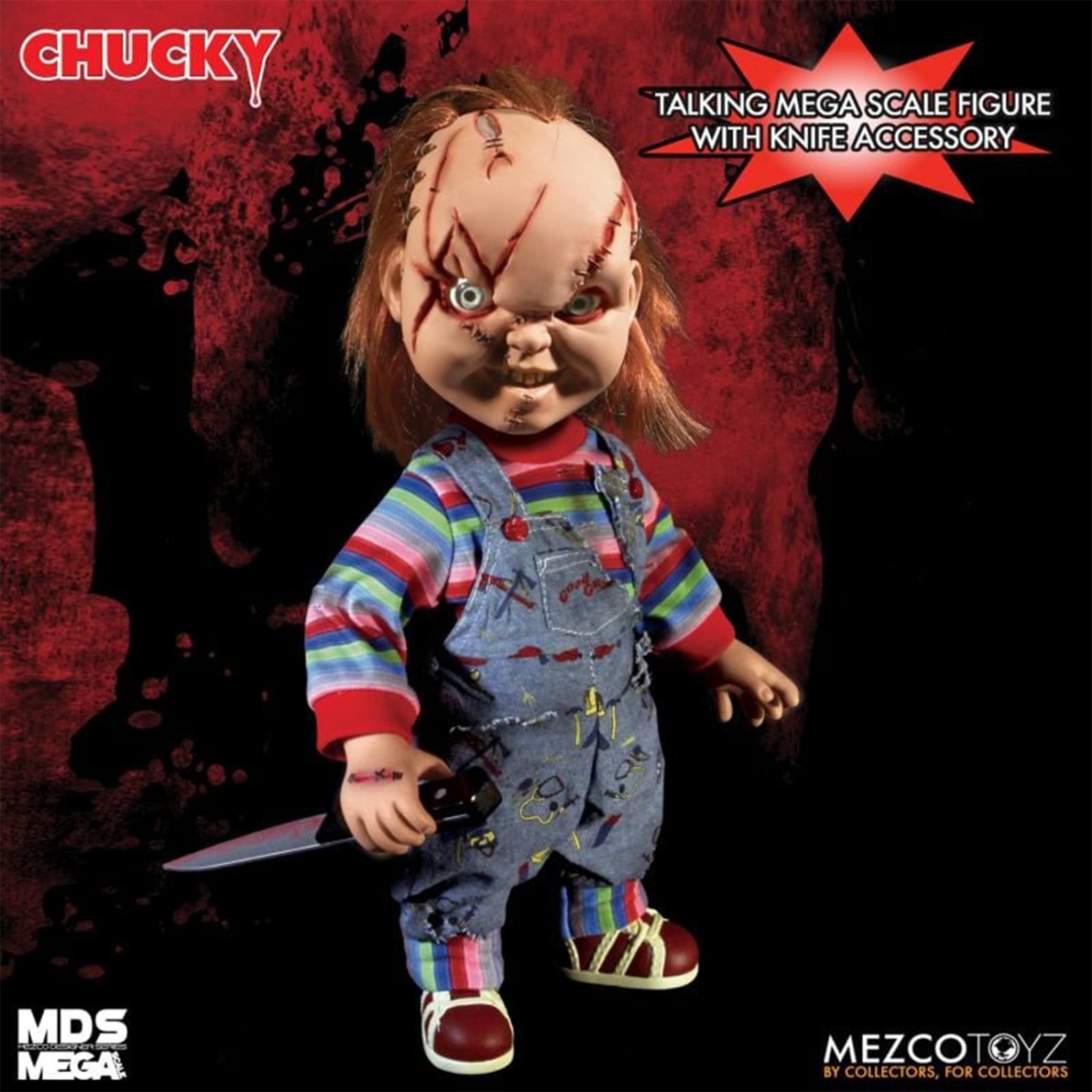 Childs Play Talking Chucky Mezco Toyz Action Figure 38cm